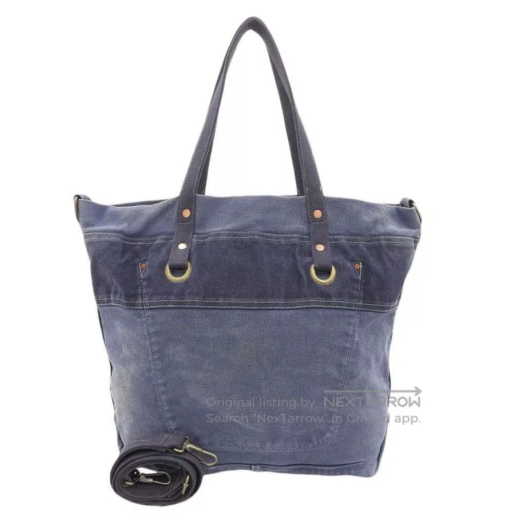 RRL Ralph Lauren RRL US Navy Sailcloth Canvas 2way Bag. Size ONE SIZE - 2 Thumbnail