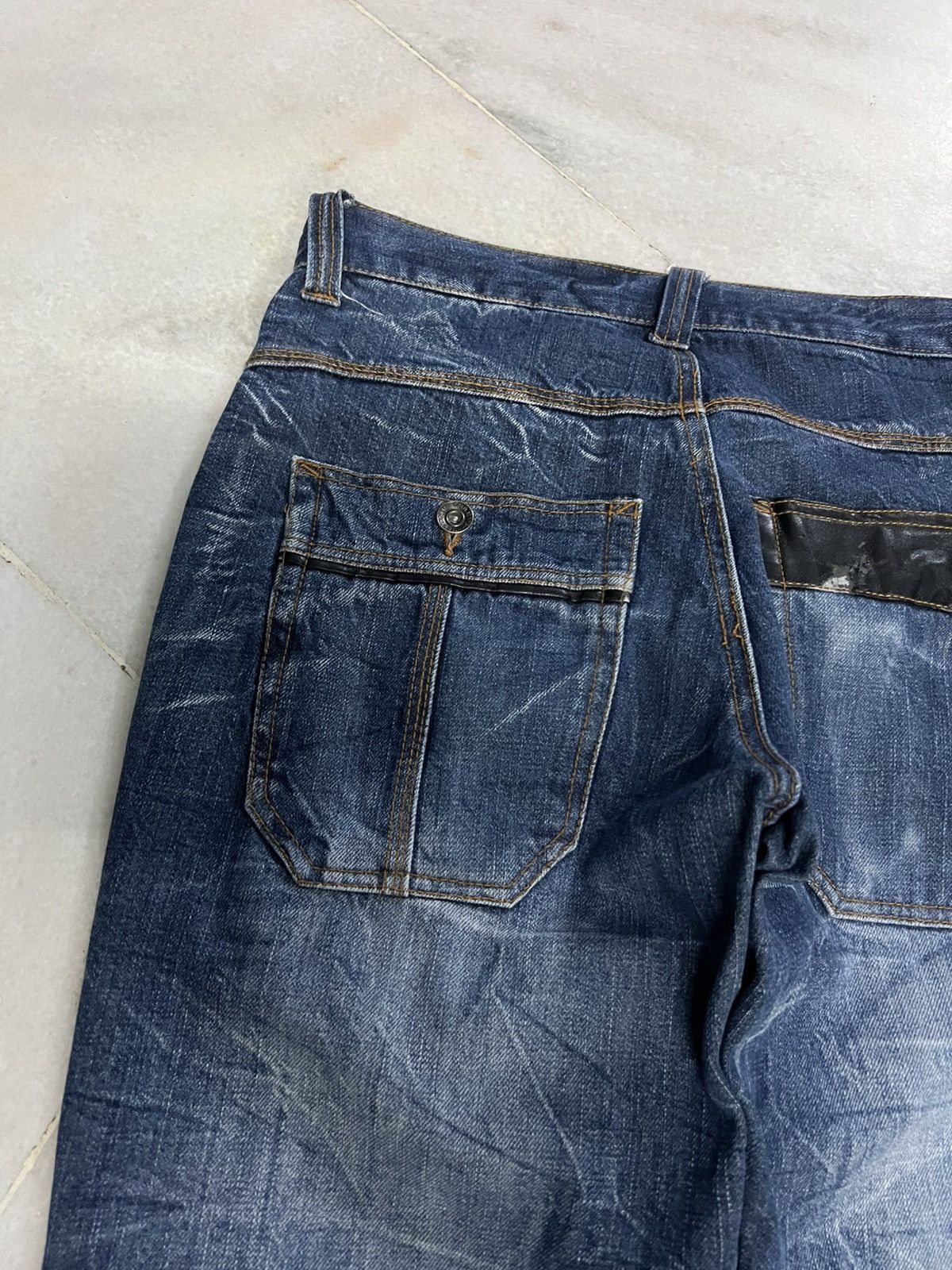 If Six Was Nine × Japanese Brand 💥Vintage 90’s Style Nylaus Clothing Bushpants Clawmark Jean Size US 30 / EU 46 - 11 Thumbnail