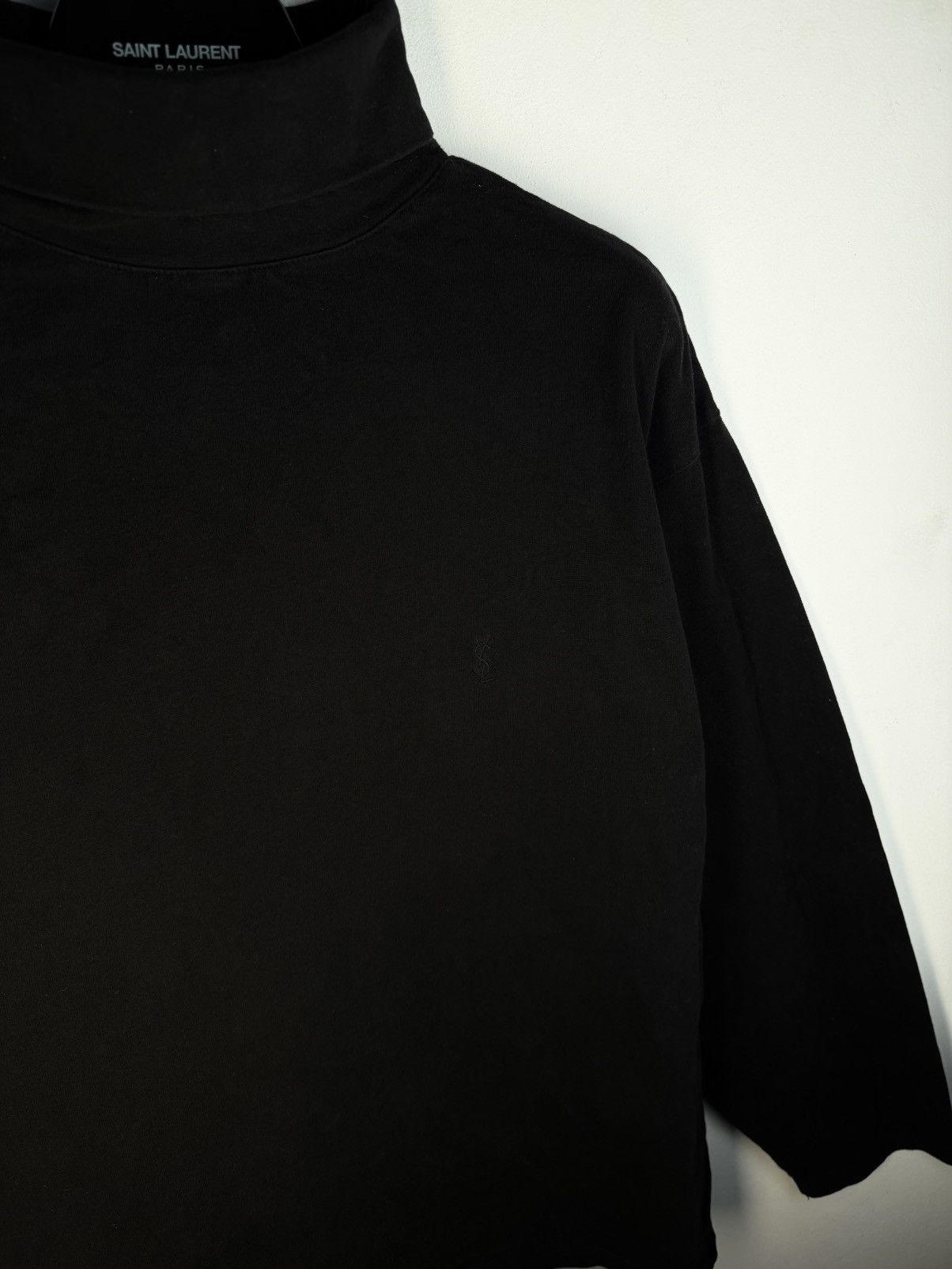 Yves Saint Laurent 90s YSL Turtleneck Sweatshirt Logo Vintage Sweater Luxury Size US XL / EU 56 / 4 - 8 Thumbnail