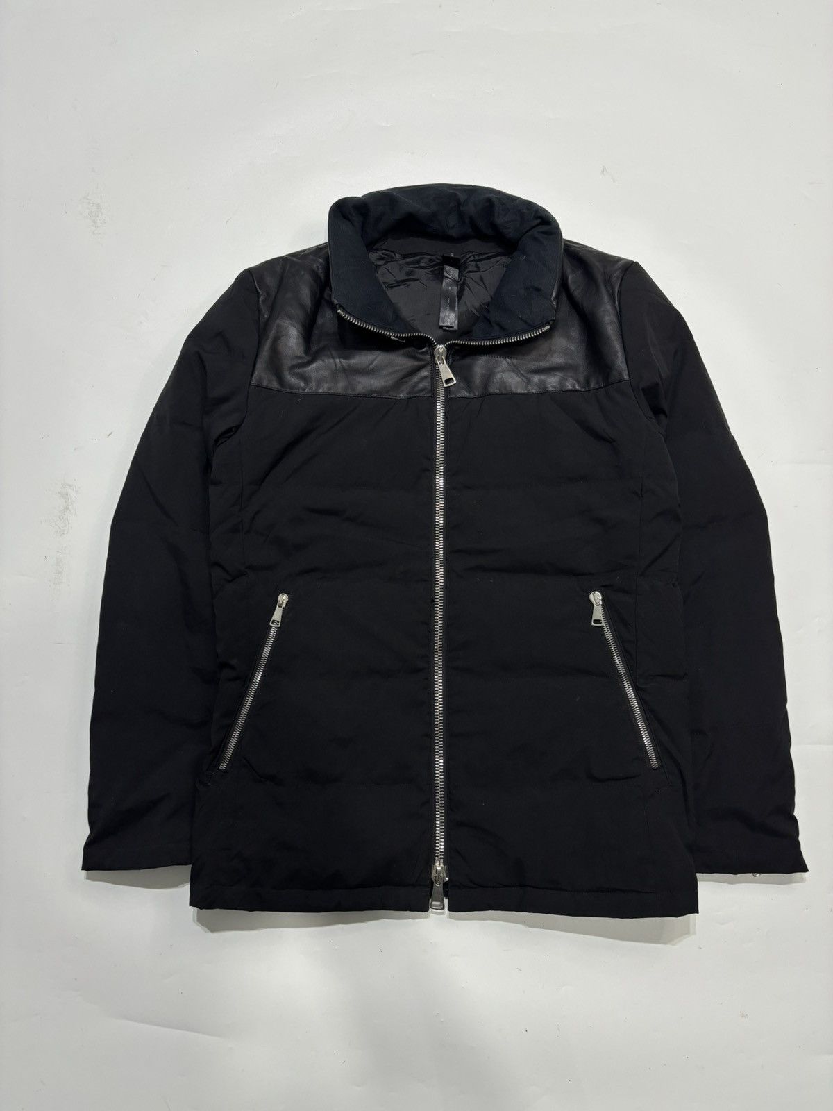 wjk Wjk y2k if six was nine leather mix jacket Size US L / EU 52-54 / 3 - 2 Thumbnail