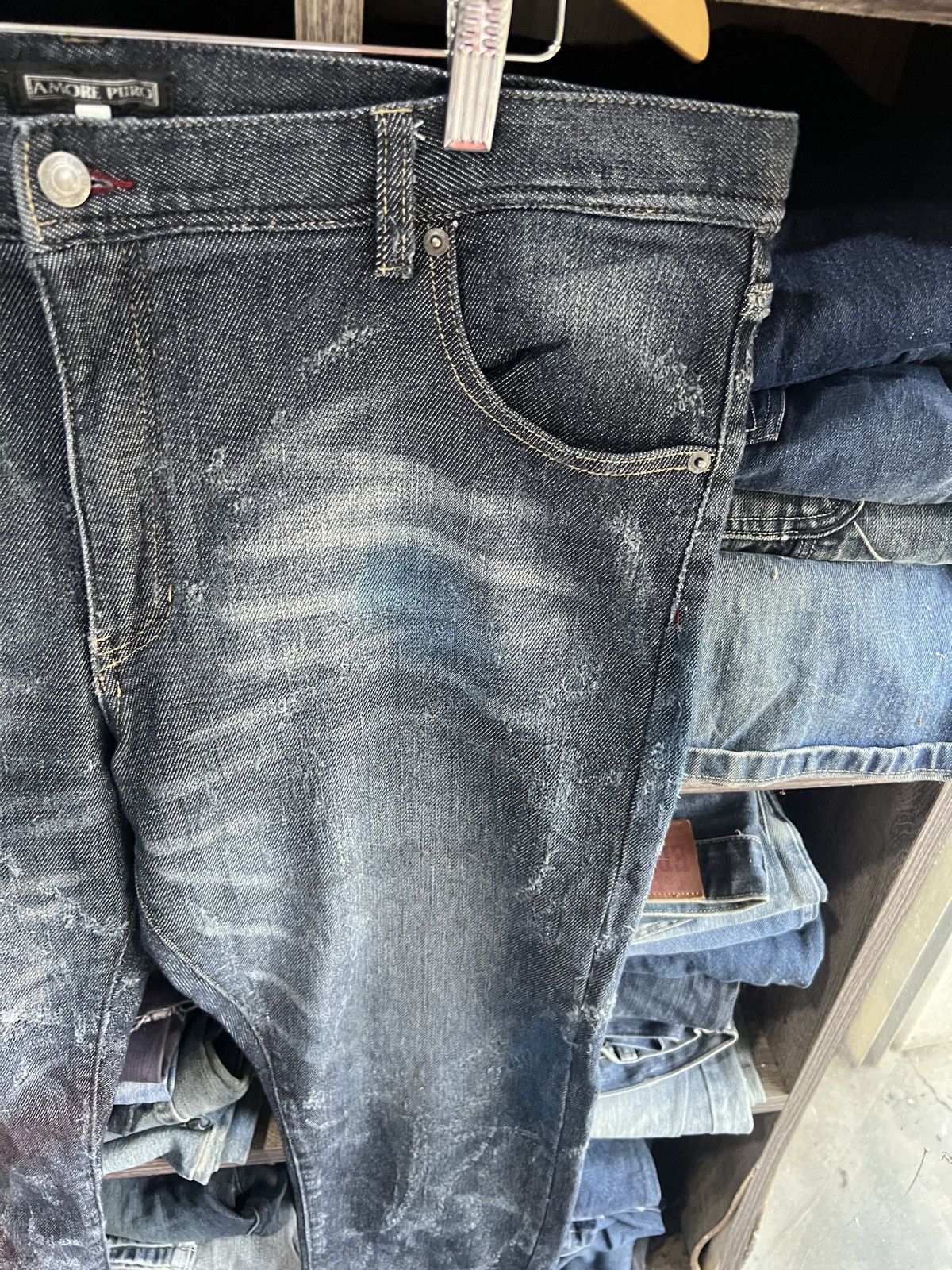 Other 🔥Amore Puro Sex Pistols Patch Distressed Denim Size US 40 / EU 56 - 6 Thumbnail
