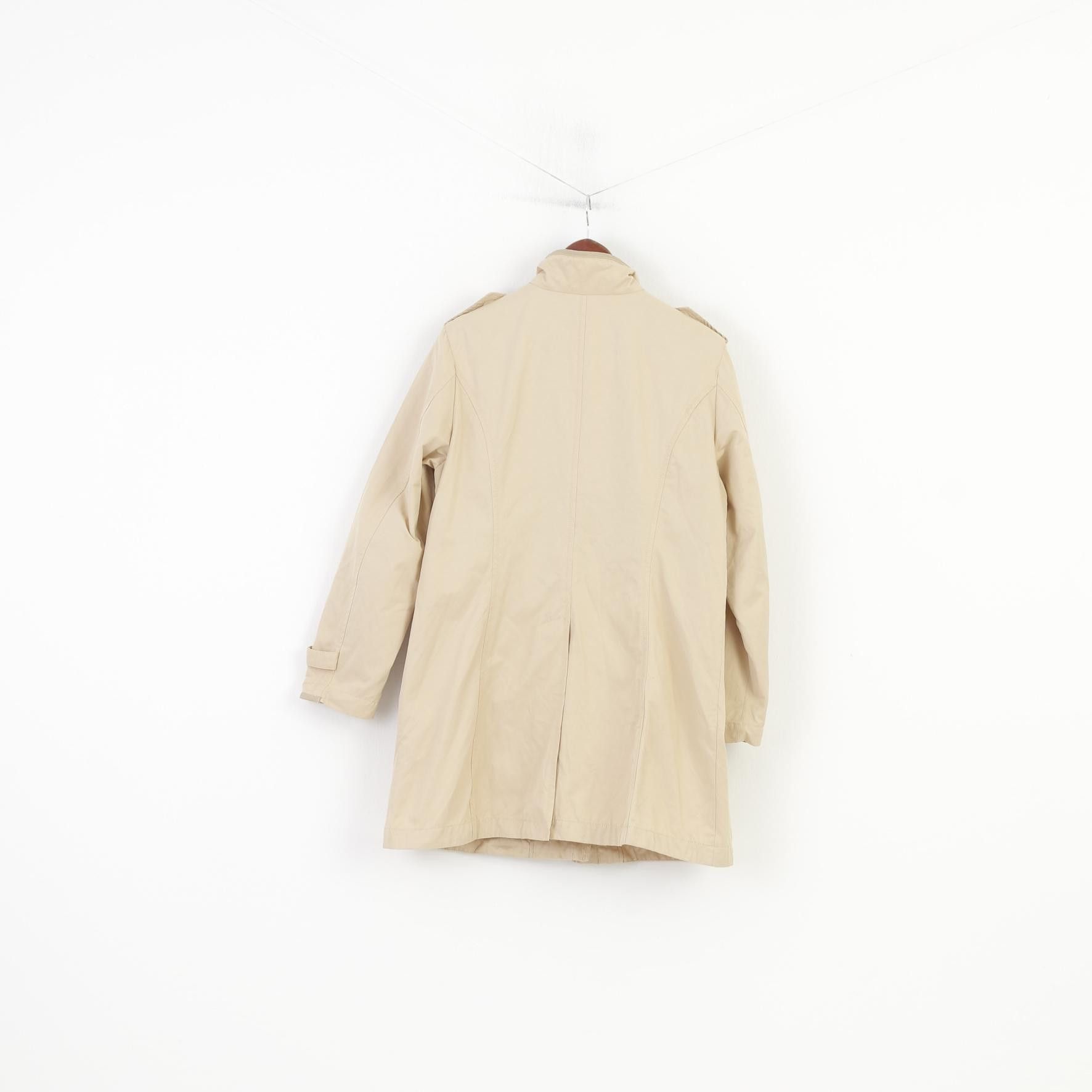 Vintage Clarina Collection Women 40 M Coat Beige Full Zipper 4518 Size S / US 4 / IT 40 - 8 Thumbnail