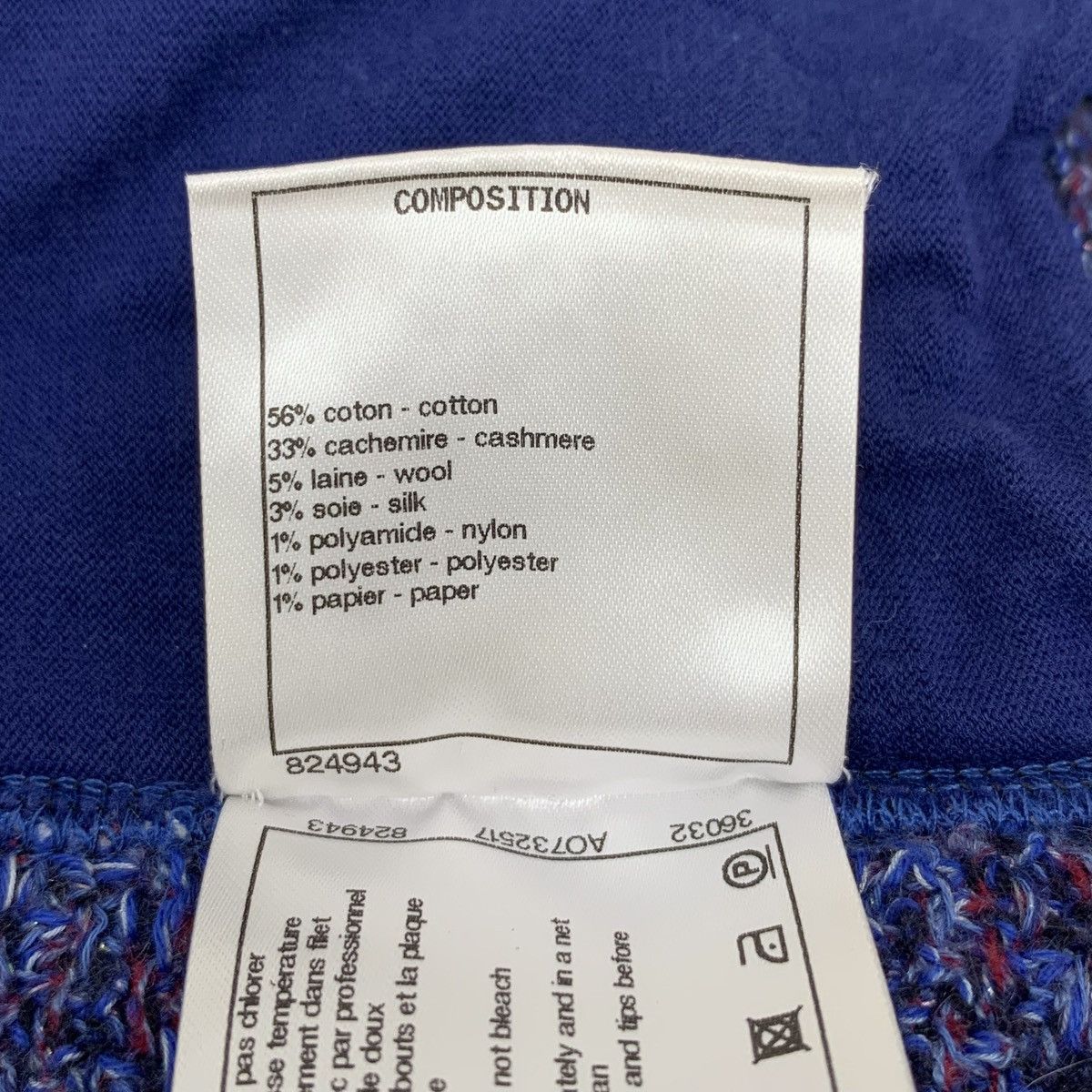 Chanel Chanel Dark Blue Logo Emblem Cotton Knit Casual Shorts K26WX Size 26" / US 2 / IT 38 - 8 Thumbnail