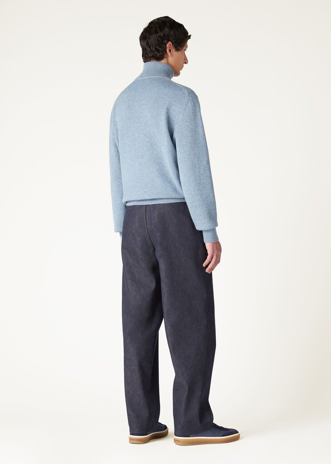 Loro Piana o1w1db10725 FAO4415 Gosen Cash Denim Pant in Dark Blue Size US 34 / EU 50 - 5 Thumbnail