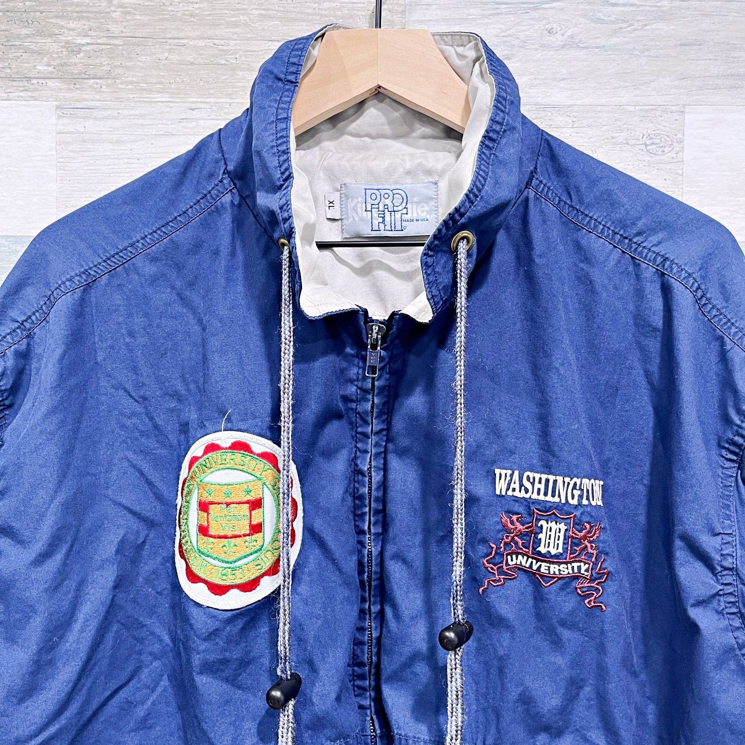 Other × Vintage Washington University Bears VTG Windbreaker Blue USA XL Size US XL / EU 56 / 4 - 2 Thumbnail