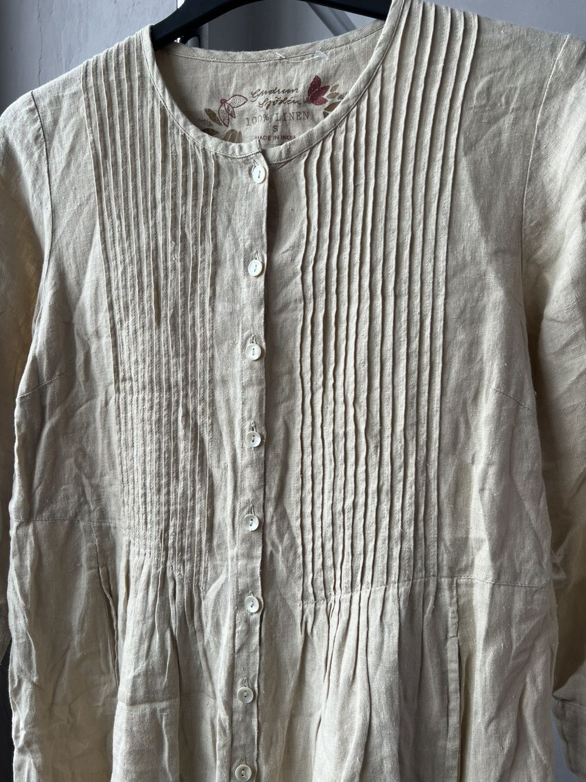 Gudrun Sjoden GUDRUN SJODEN ORGANIC LINEN DIRDNL STYLE TUNIC DRESS SIZE S Size S / US 4 / IT 40 - 5 Thumbnail