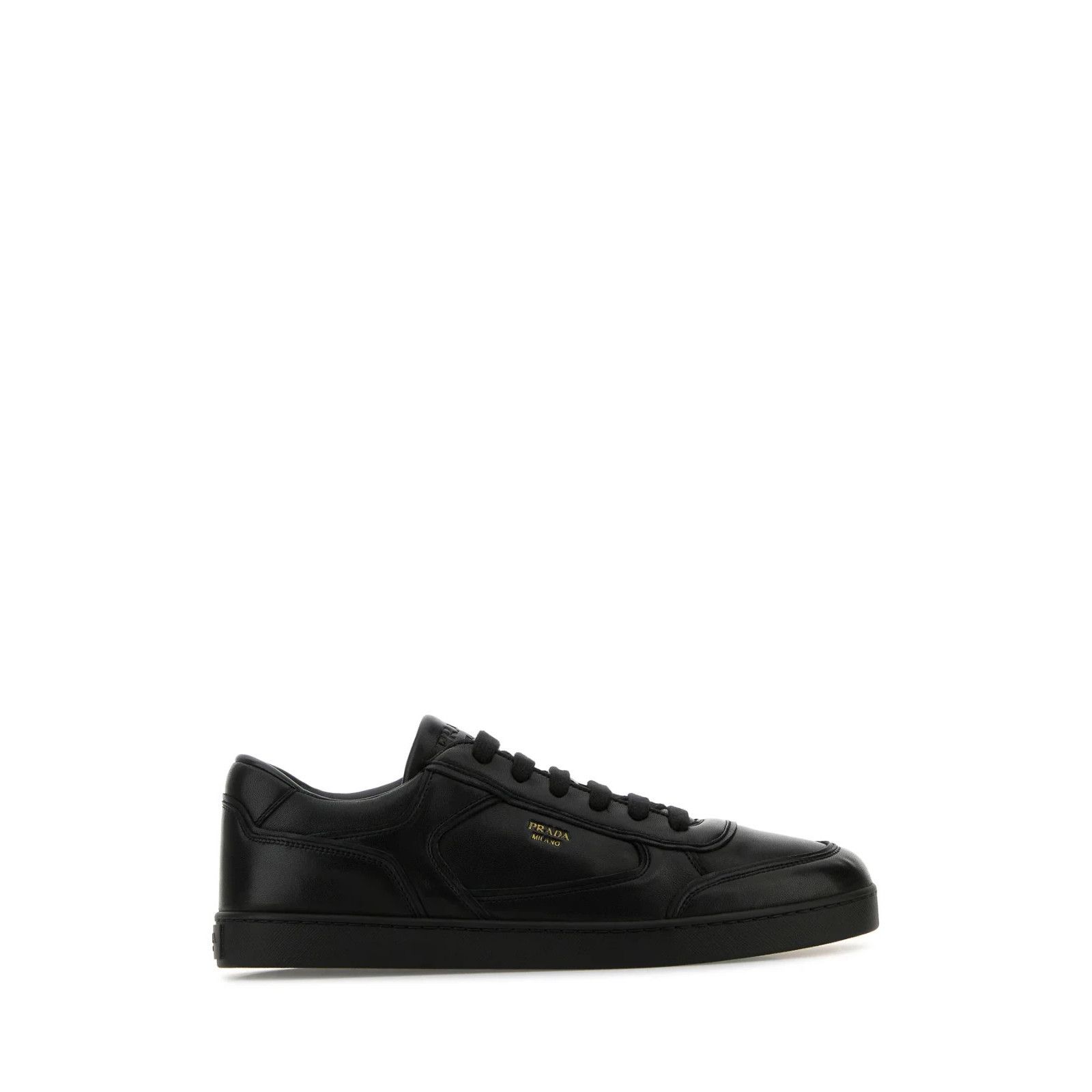Prada PRADA Black Leather Sneakers New And Authentic (Men's size:8 Size US 8.5 / EU 41-42 - 5 Thumbnail
