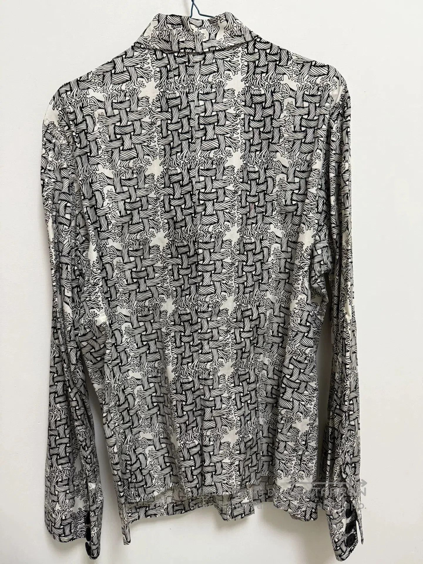 Christopher Nemeth Nemeth Black White Pattern Long. Size US L / EU 52-54 / 3 - 3 Thumbnail