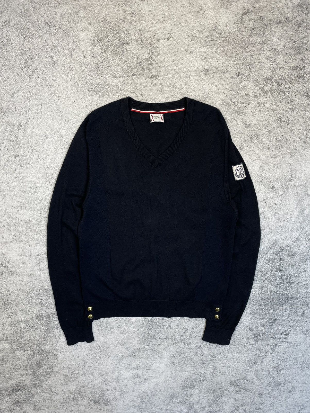 Moncler Moncler Gamme Bleu Moncler gamme bleu Sweater V Neck Maglia Tricot Scollo Grailed