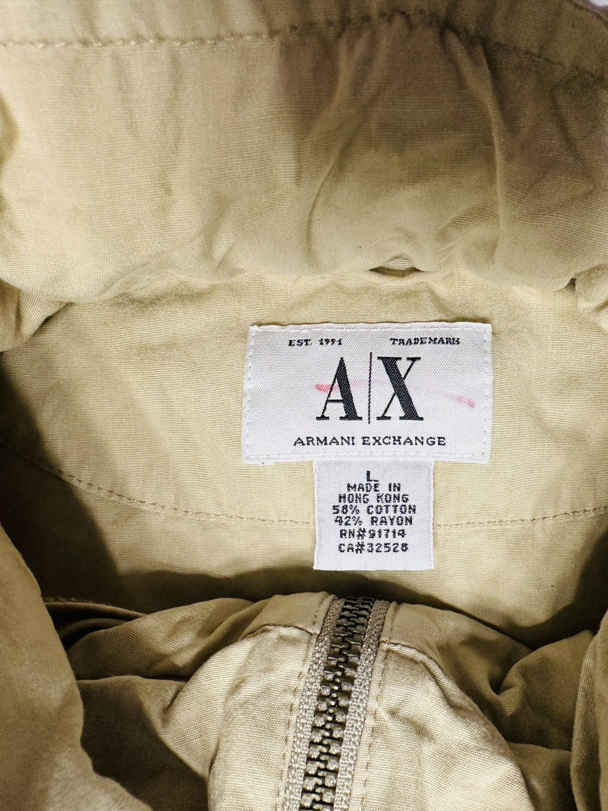 Armani Exchange Armani Exchange Men’s Hidden Hood Light Jacket-Large-Spots- Size US L / EU 52-54 / 3 - 9 Thumbnail