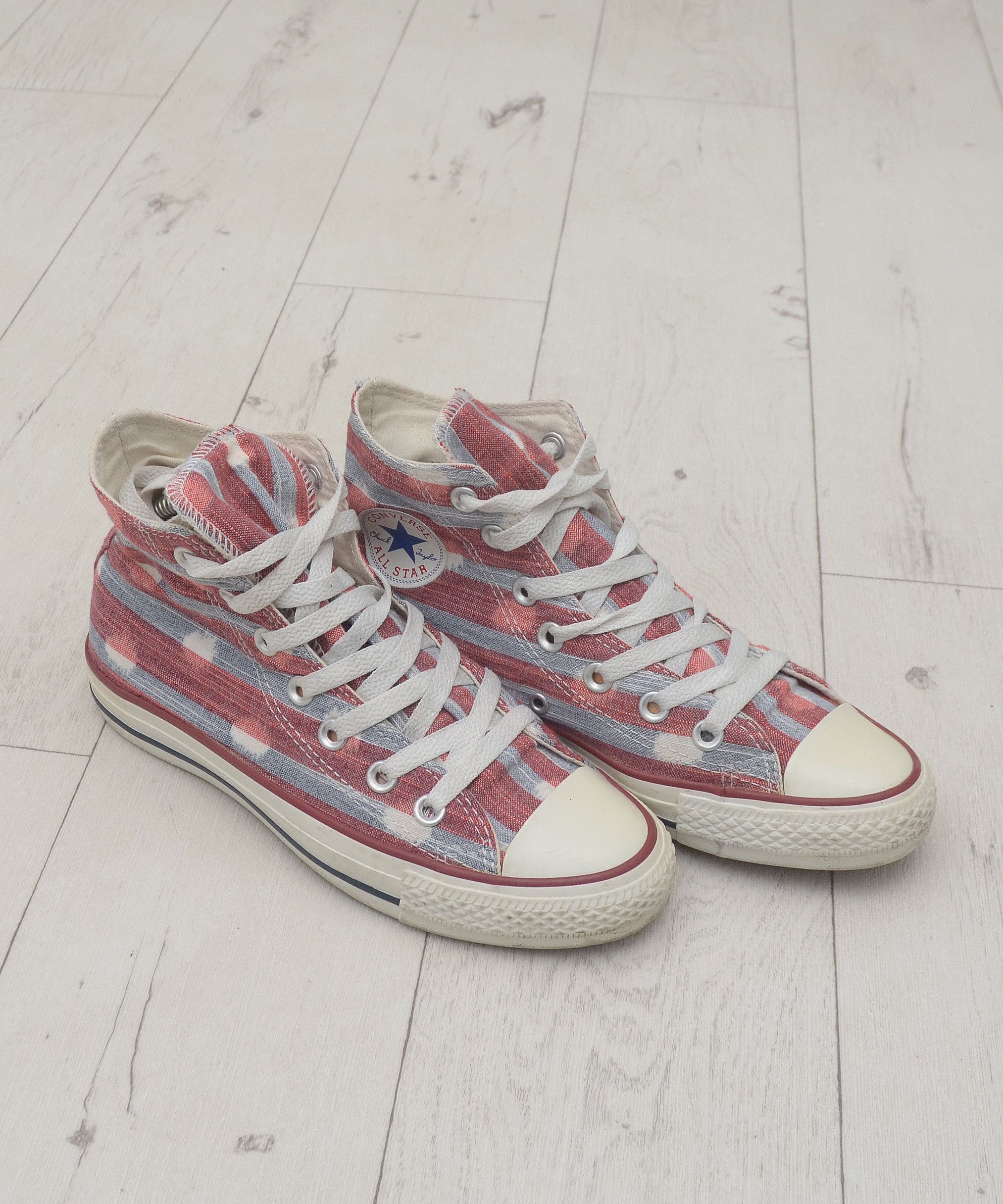 Converse × Vintage Converse USA Flag Chuck Taylor All Star High US 6.5 Polka Size US 6.5 / IT 36.5 - 1 Thumbnail