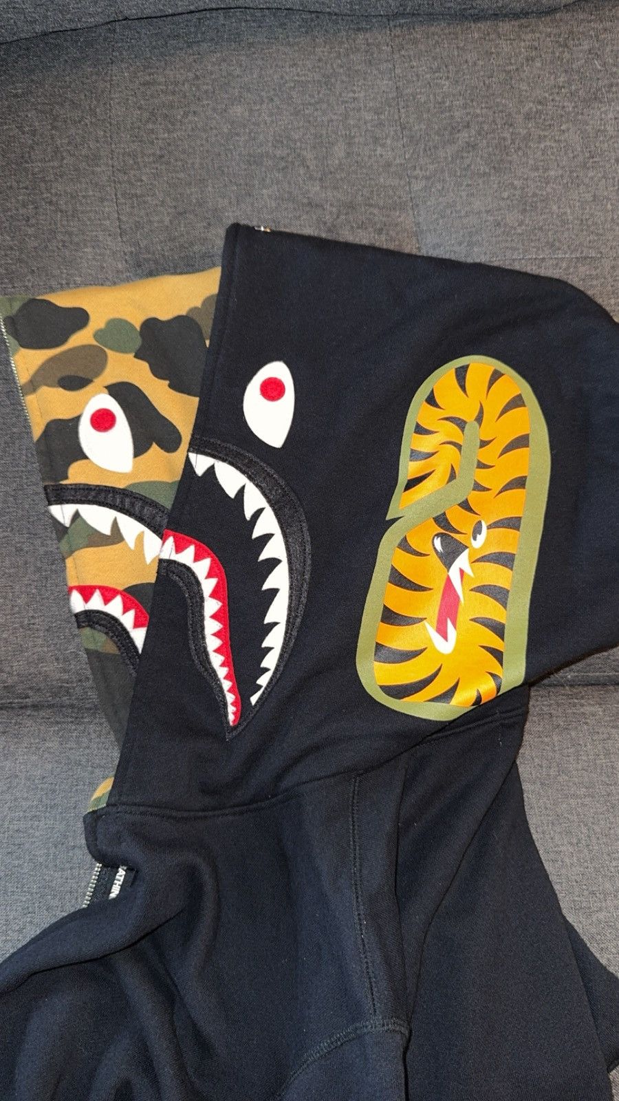 Bape BAPE SHARK FULL ZIP DOUBLE HOODIE Size US L / EU 52-54 / 3 - 5 Thumbnail