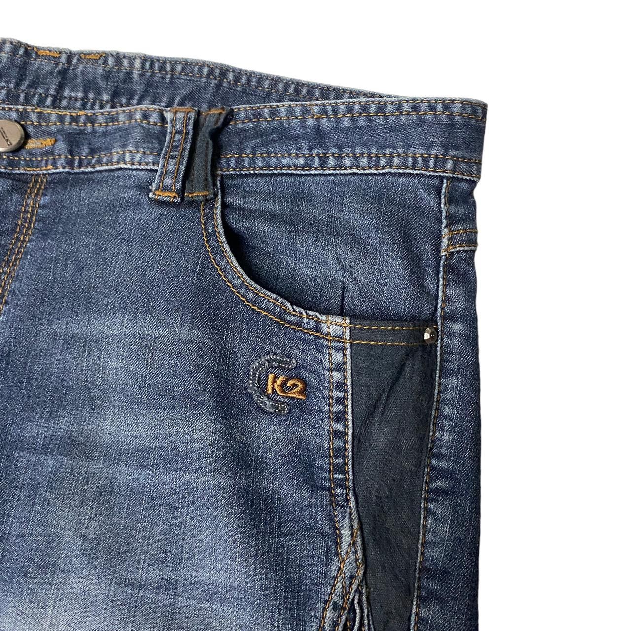 If Six Was Nine K2 Japanese Flared Embroided Straight Cut Jeans Size US 32 / EU 48 - 17 Thumbnail