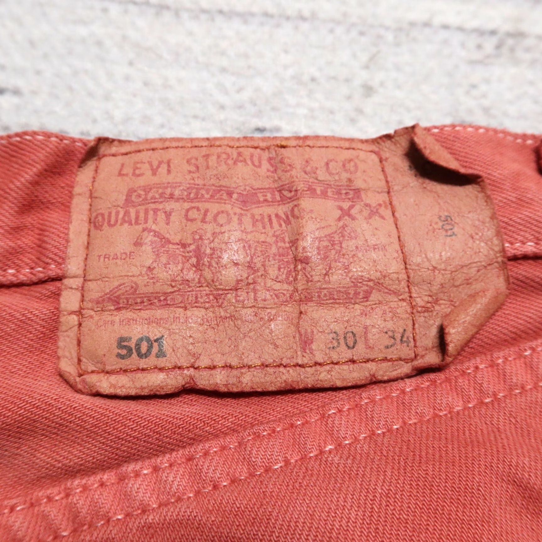 Levi's Vintage Levis 501 Denim Jeans Shirt? Size US 28 / EU 44 - 5 Thumbnail
