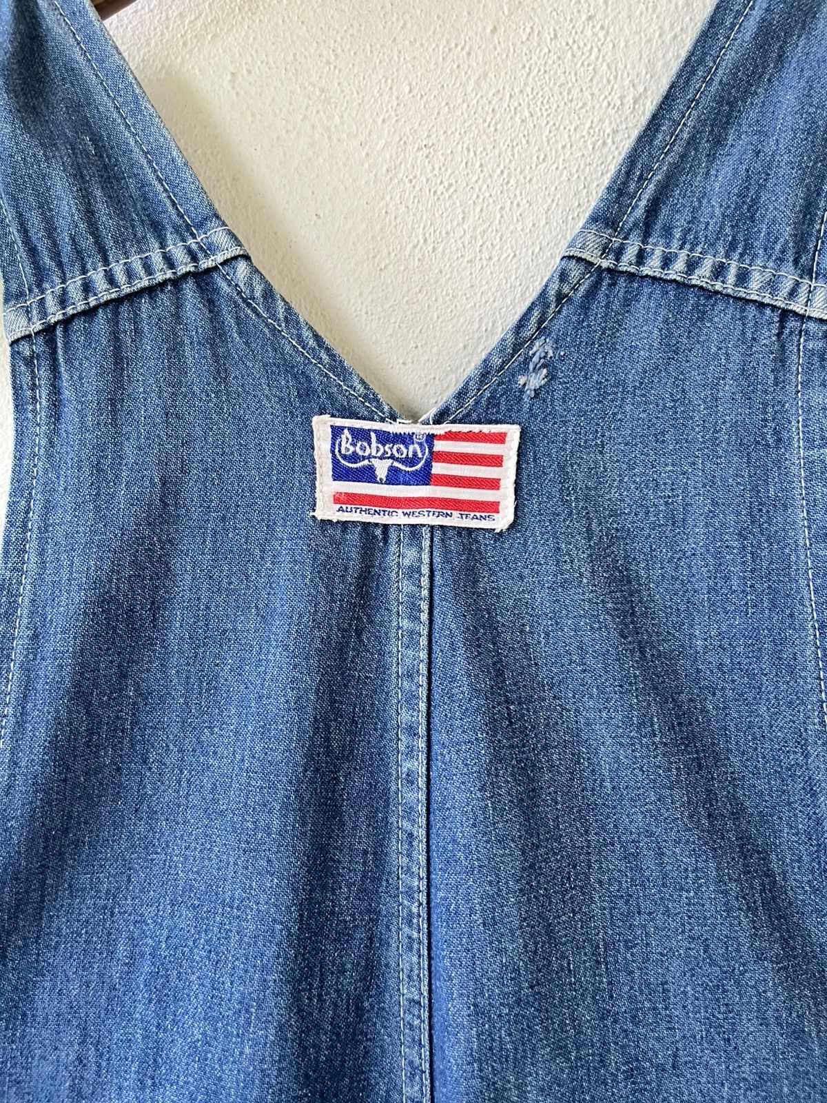 Vintage vintage BOBSON Denim Overalls/ Dungarees Size US 33 - 11 Thumbnail