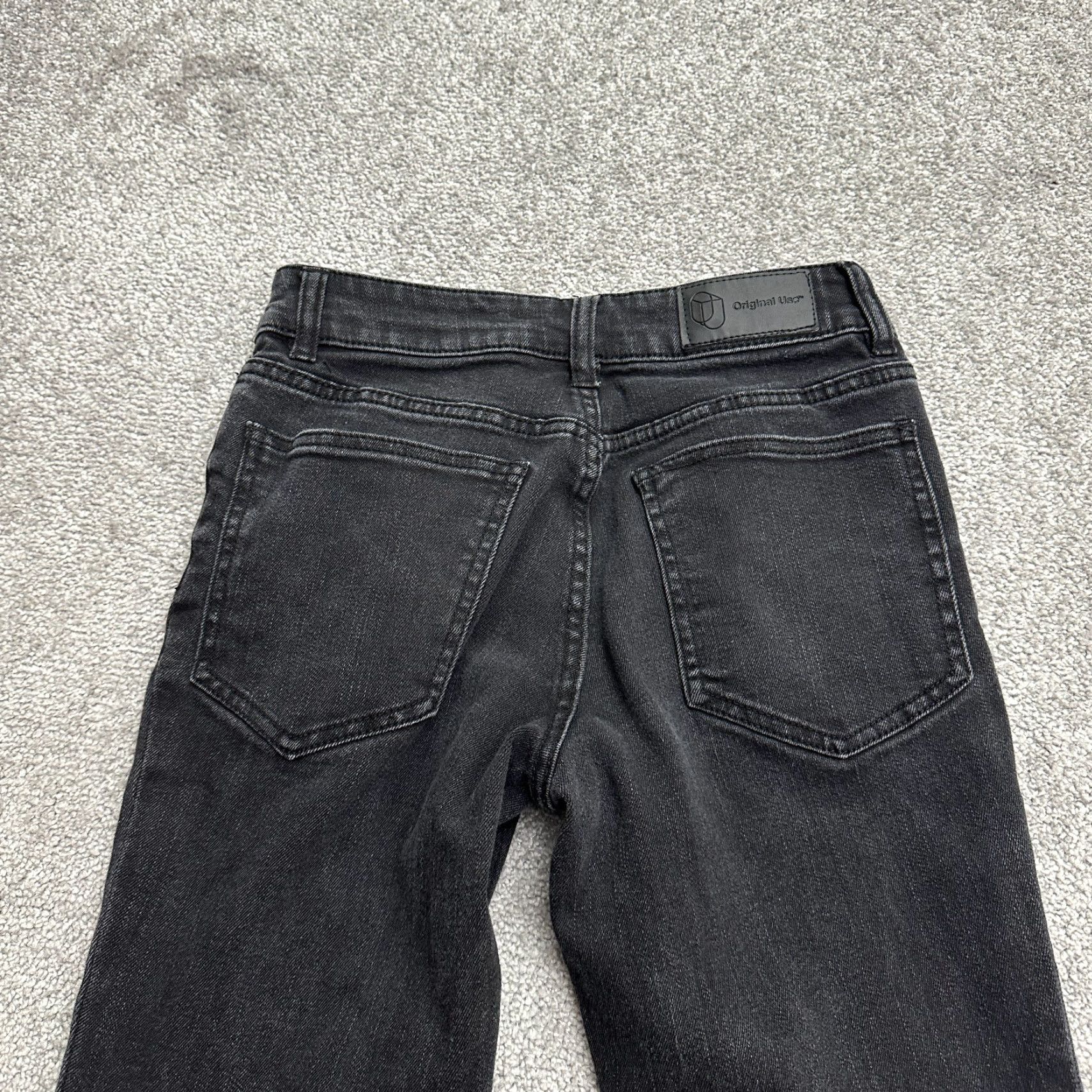 Vintage Original Use Jeans Women Skinny 26 Black Mid Rise Dark Wash 30in Inseam Size 26" / US 2 / IT 38 - 4 Thumbnail