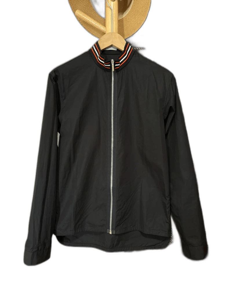 Dior DIOR Black Jacket with Unique Collar Design Size US M / EU 48-50 / 2 - 1 Thumbnail