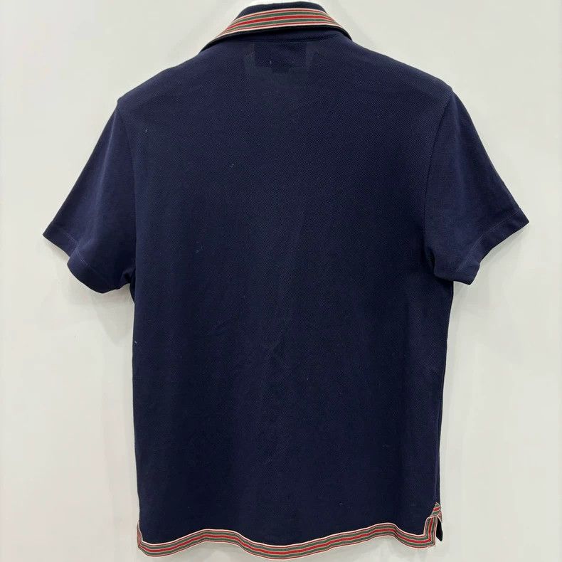 Gucci Gucci Double G logo striped collar short-sleeved Polo shirt Size US S / EU 44-46 / 1 - 1 Thumbnail