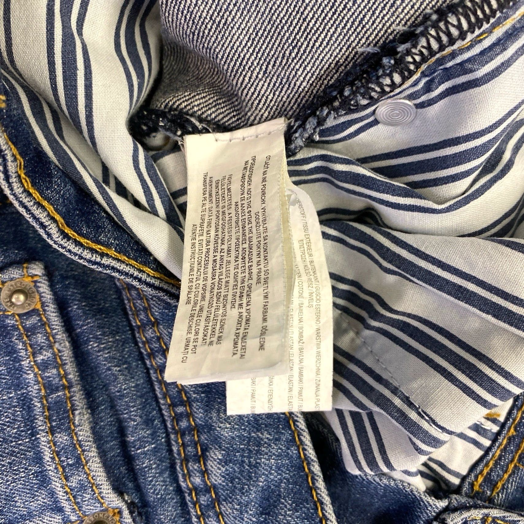 Denime The Stronghold Selvedge Jeans 33x31.5 Blue Regular Men Jeans Tapered Relaxed Selvedge Denim Size US 33 - 4 Thumbnail