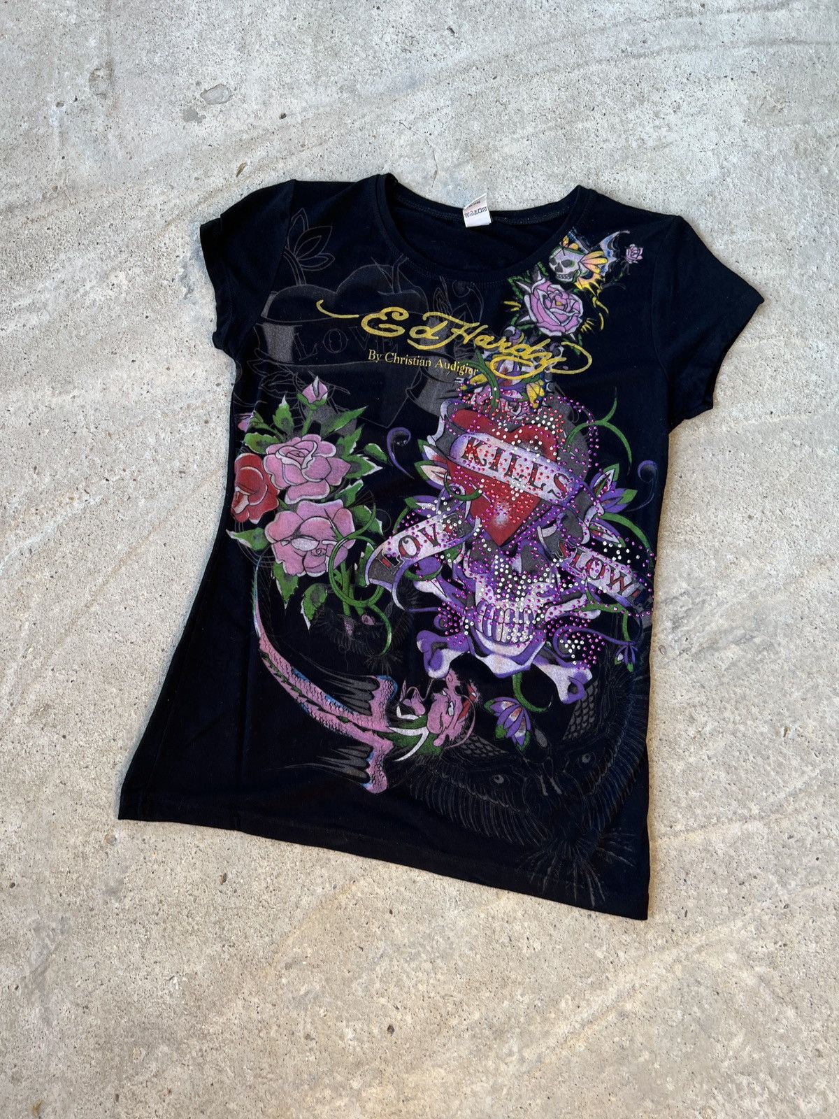 Christian Audigier Ed Hardy Tee Size XL / US 12-14 / IT 48-50 - 1 Thumbnail
