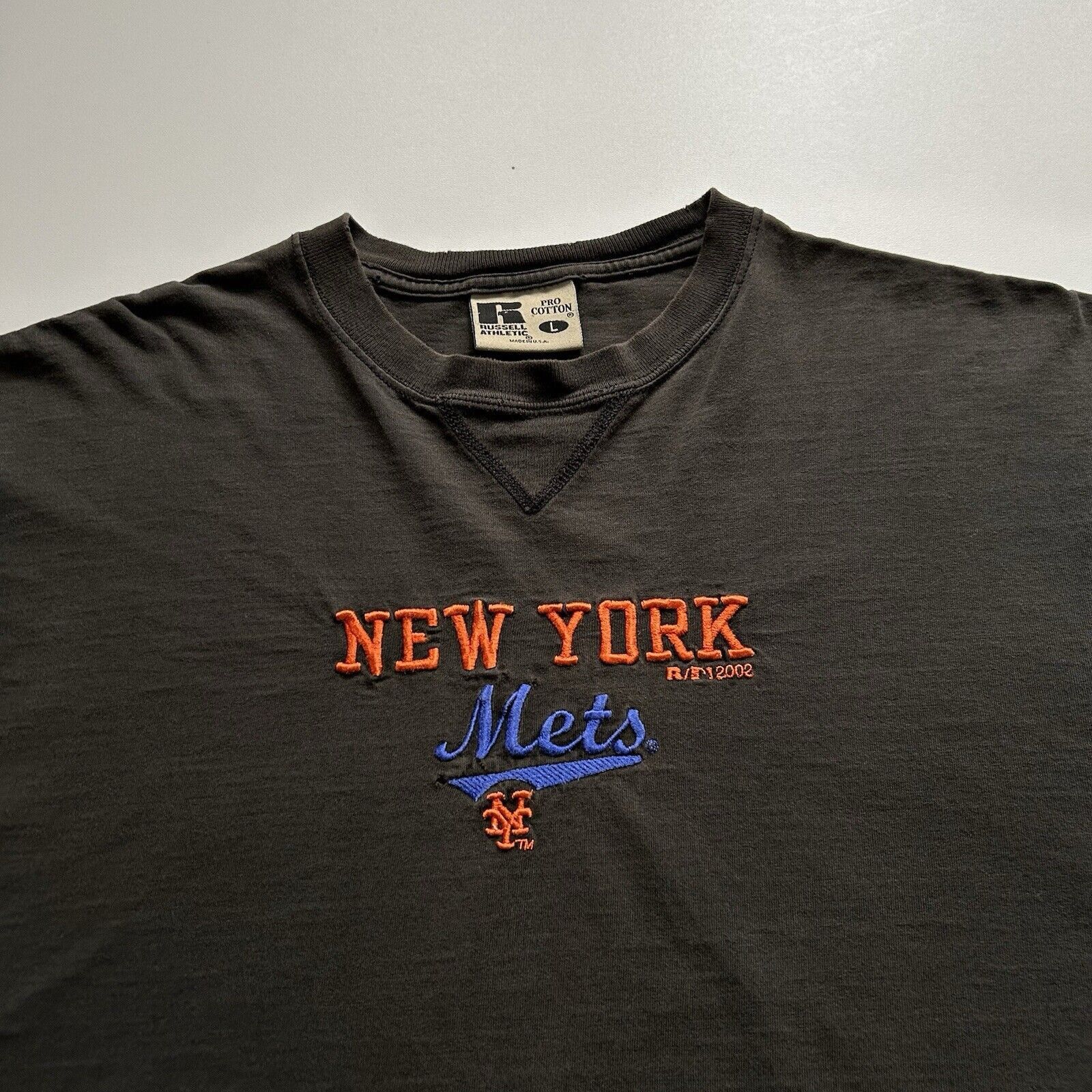 MLB Vintage New York Mets MLB Graphic T Shirt Large Faded Black Size US L / EU 52-54 / 3 - 2 Thumbnail