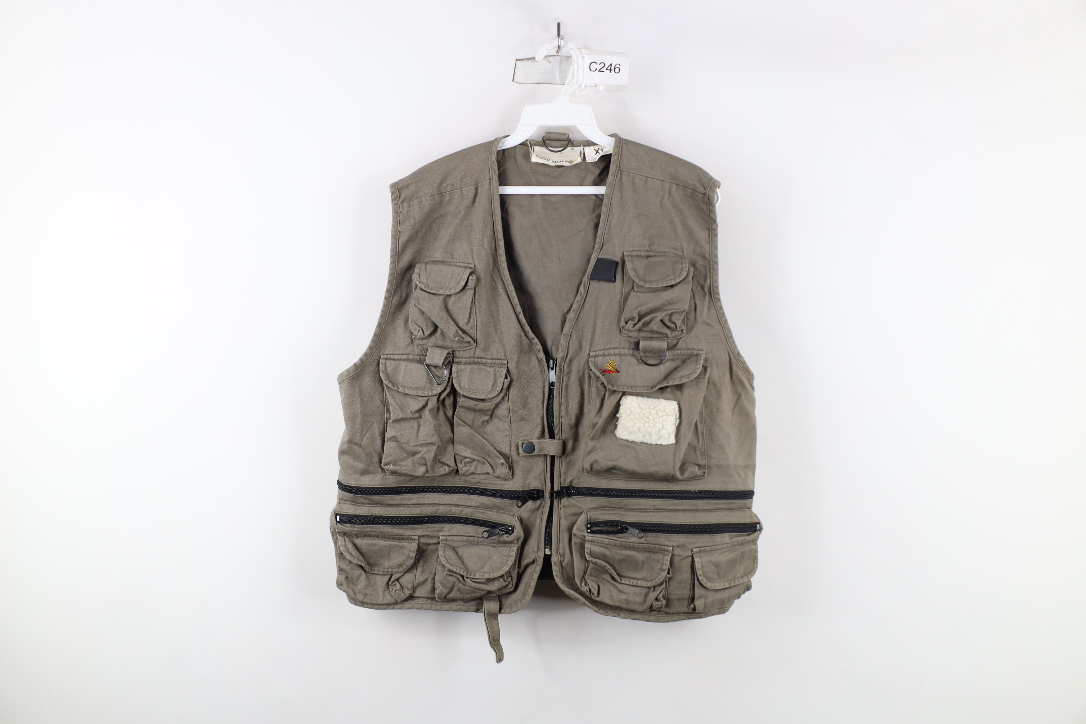 Vintage Vintage 90s Y2K Streetwear Full Zip Tactical Fishing Vest Size US XL / EU 56 / 4 - 1 Thumbnail