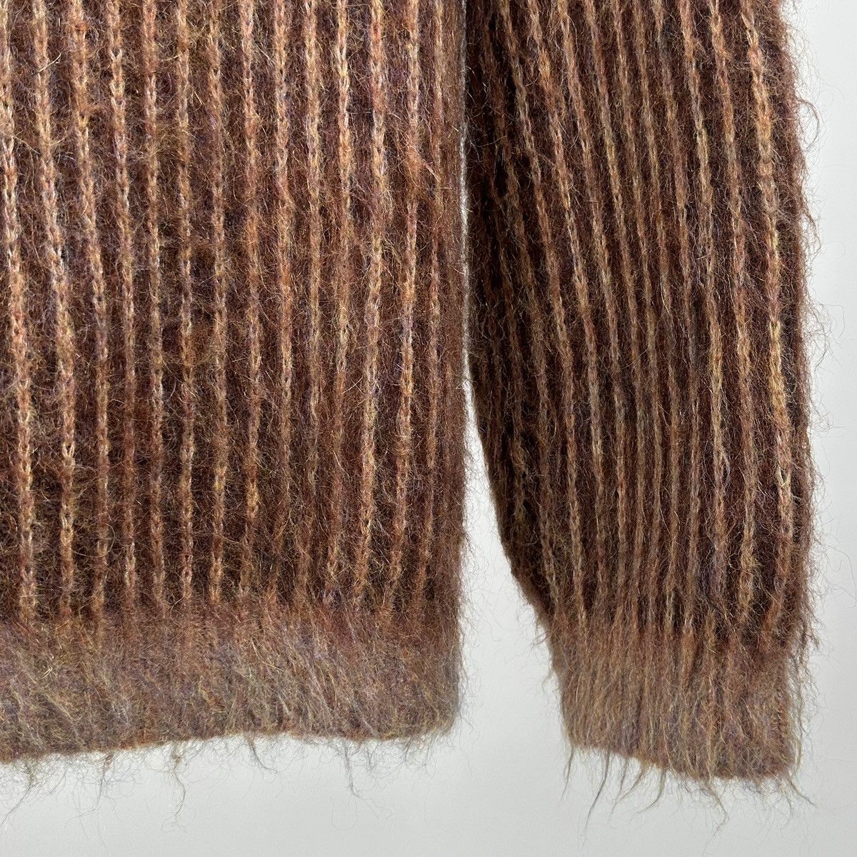 Supreme Supreme Brown 2-Tone Mohair Cardigan SS25 Size US L / EU 52-54 / 3 - 6 Thumbnail