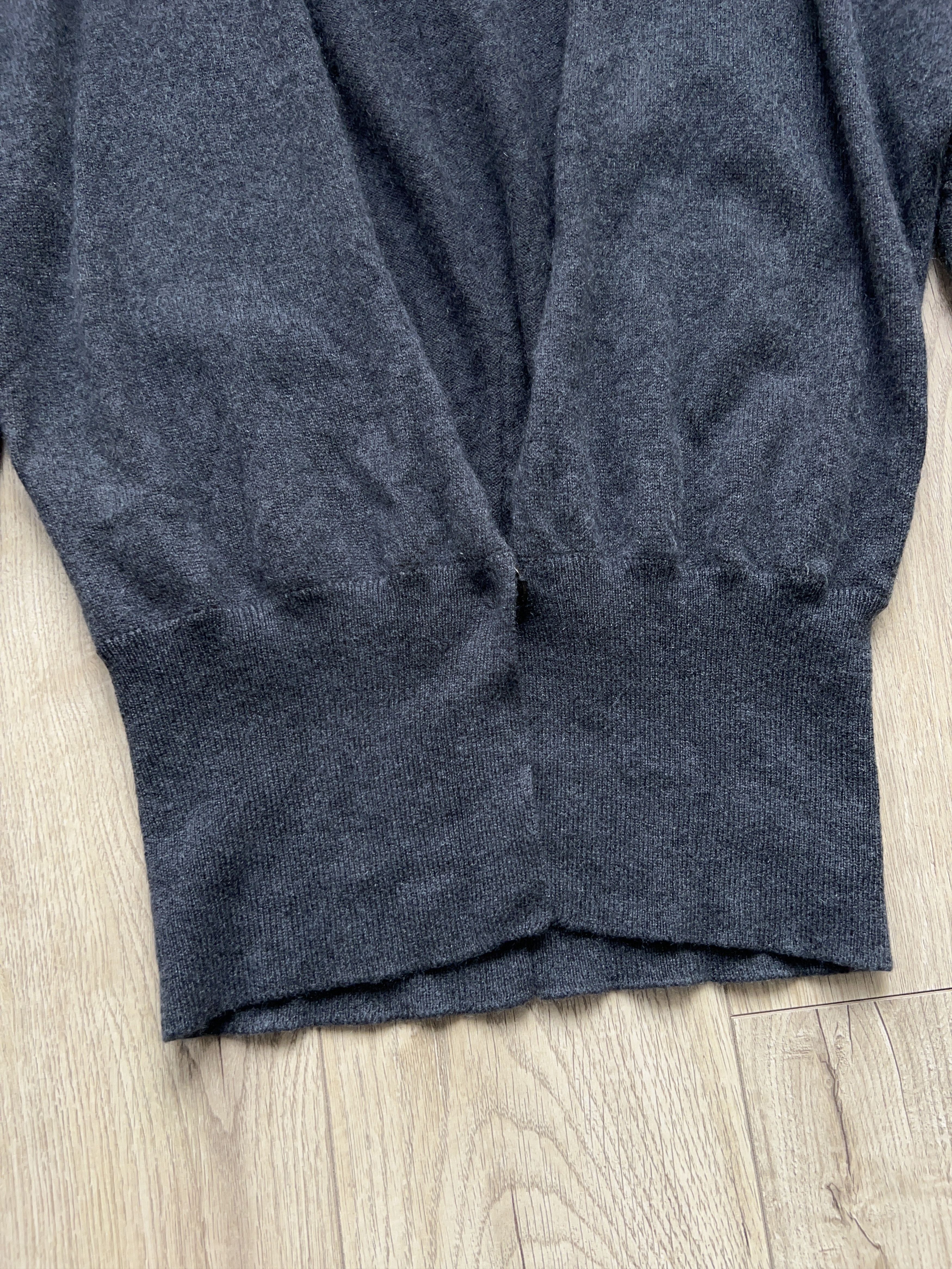 Designer ODEEH One Button Gray Sweater Long Sleeve Size DE 36 / S Size M / US 6-8 / IT 42-44 - 3 Thumbnail