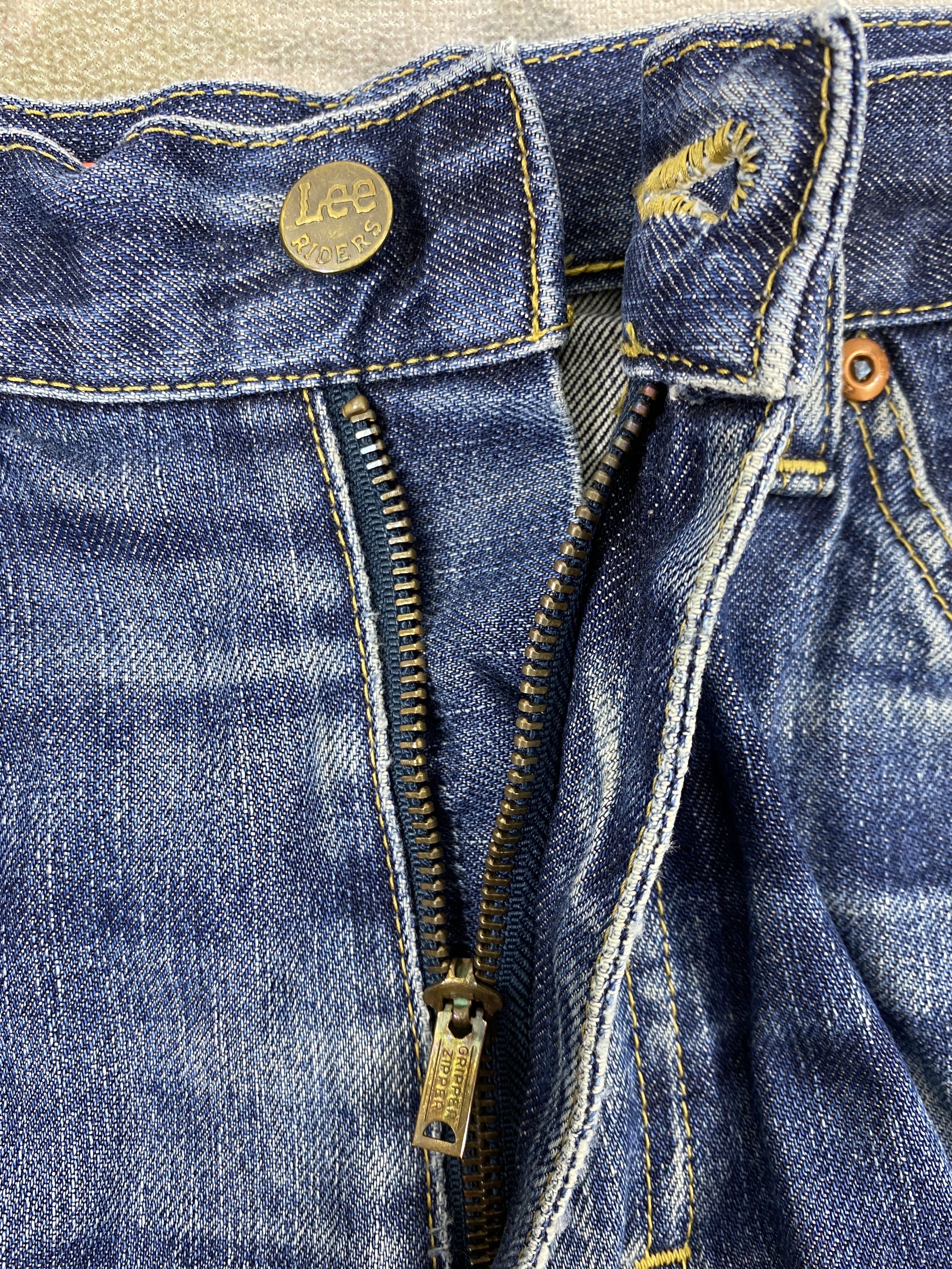 Japanese Brand Vintage Lee Riders Jeans 30x29.5 Denim- JN3680 Size US 30 / EU 46 - 6 Thumbnail