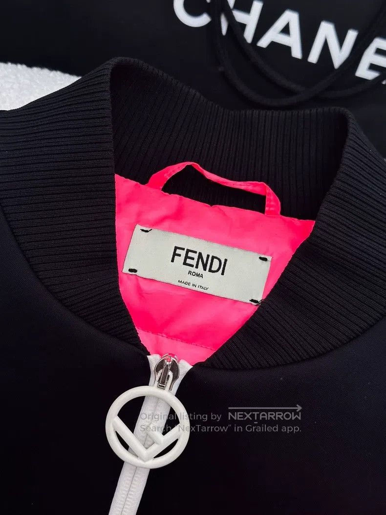 Fendi Fendi Black and fluorescent pink cartoon patterned cotton Size XS / US 0-2 / IT 36-38 - 2 Thumbnail