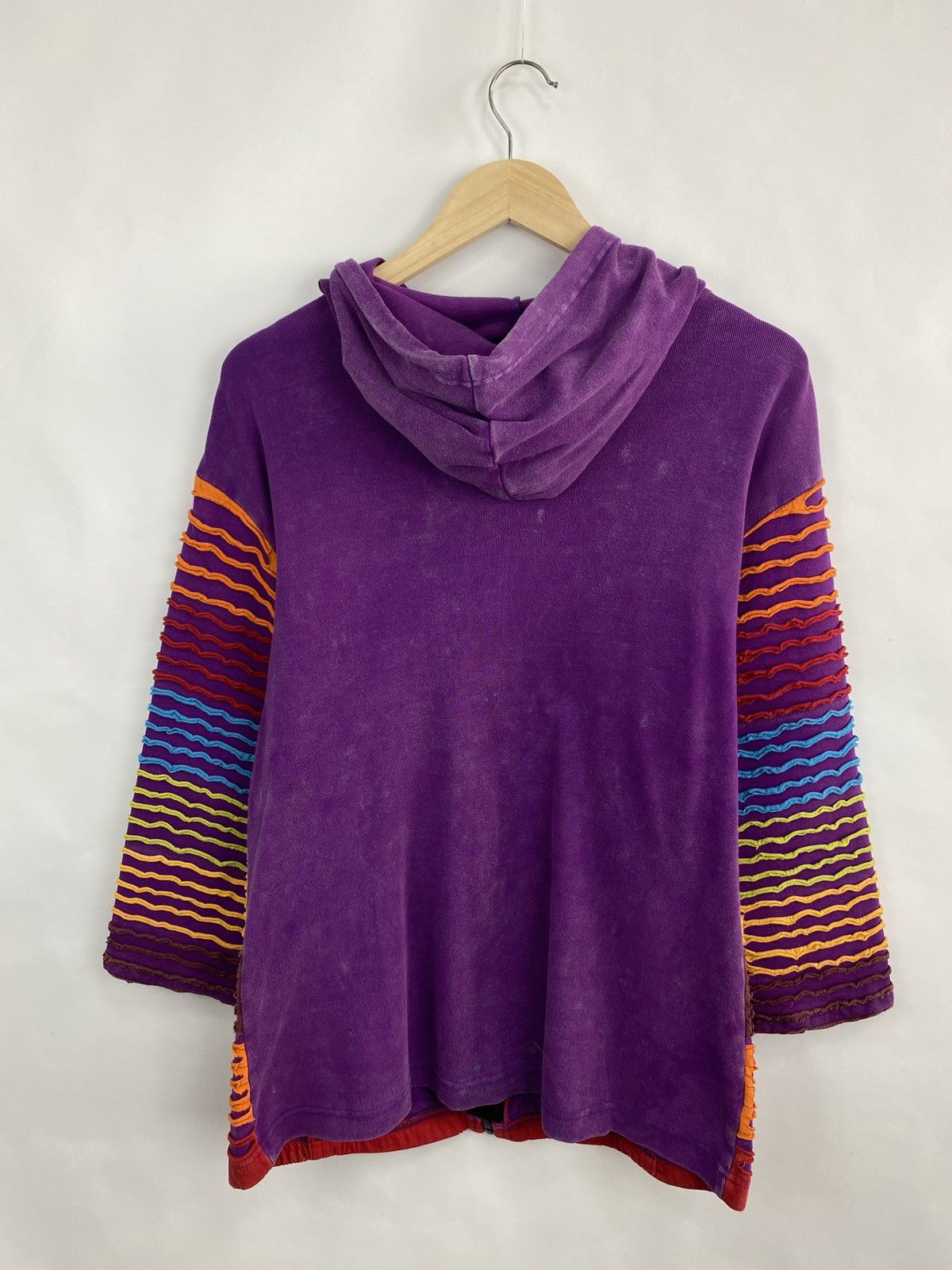 Custo Barcelona ☮️ 🍄 LSD Asymmetry Hippie Peace Art Hoodie rare kapital Y2K Size S / US 4 / IT 40 - 7 Thumbnail