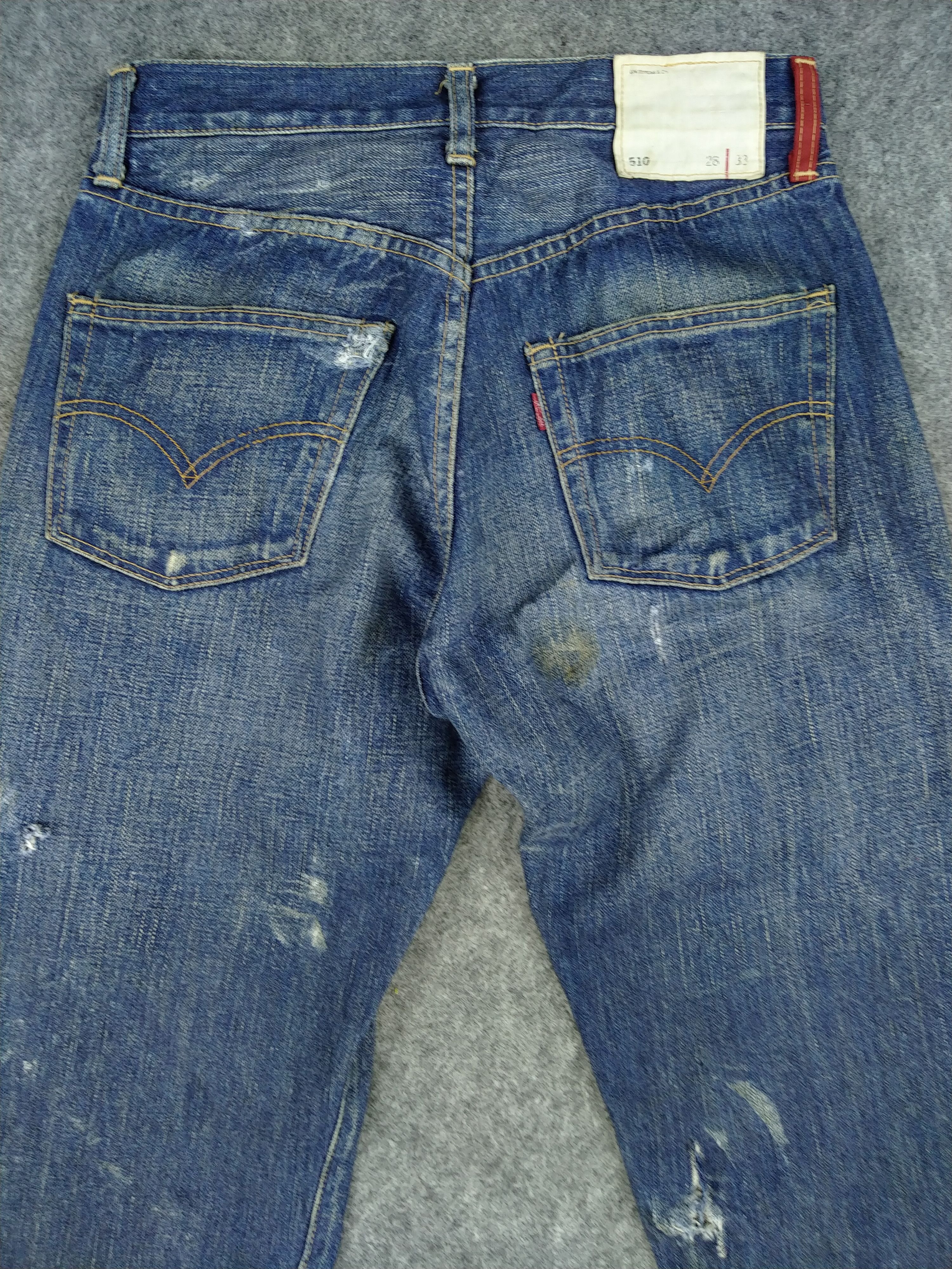 Levi's Blue Vintage Levi's 510 Distressed Denim 28x31 -JN067 Size US 28 / EU 44 - 4 Thumbnail