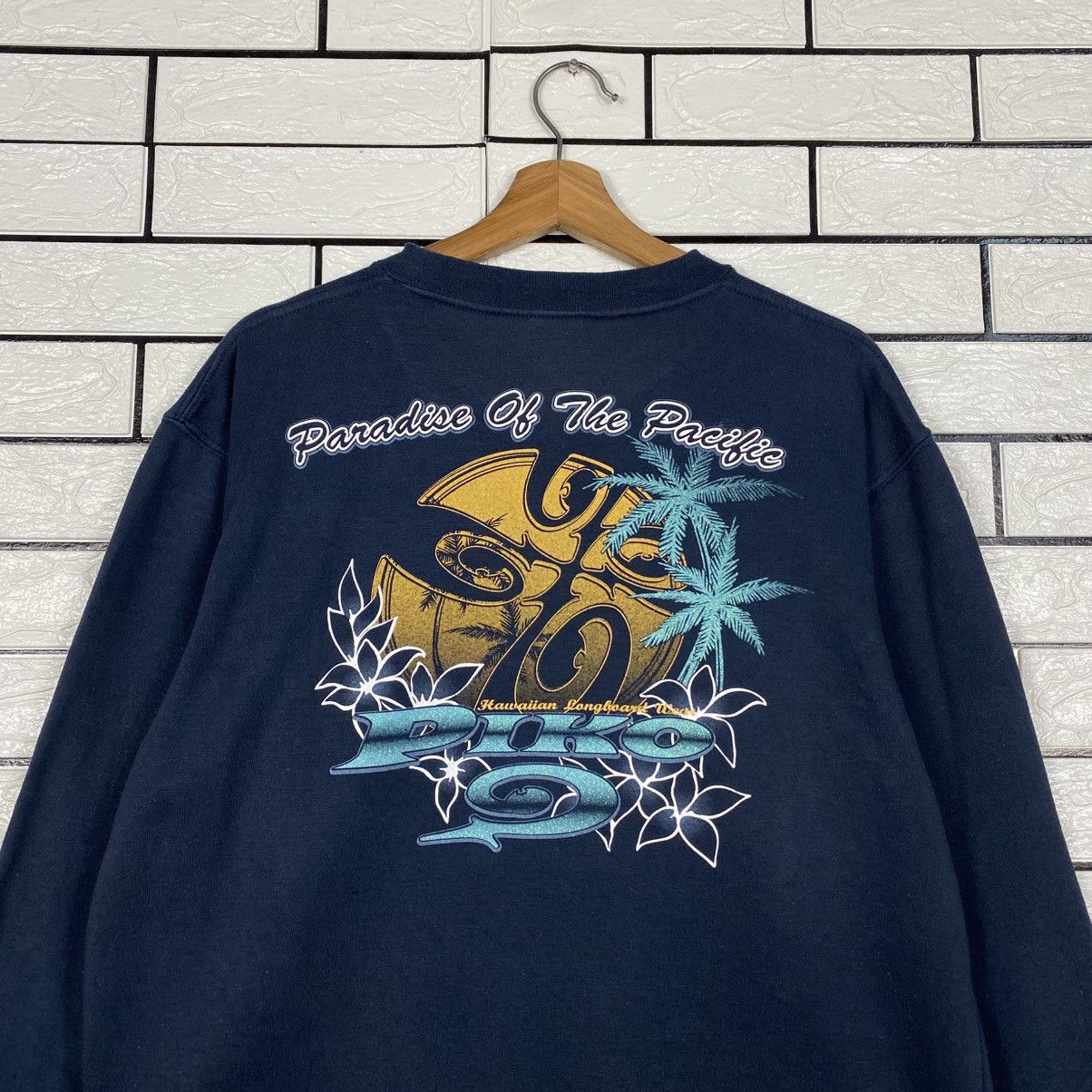 Japanese Brand Vintage Sweatshirt Hawaii Piko Big Logo Size US M / EU 48-50 / 2 - 10 Thumbnail