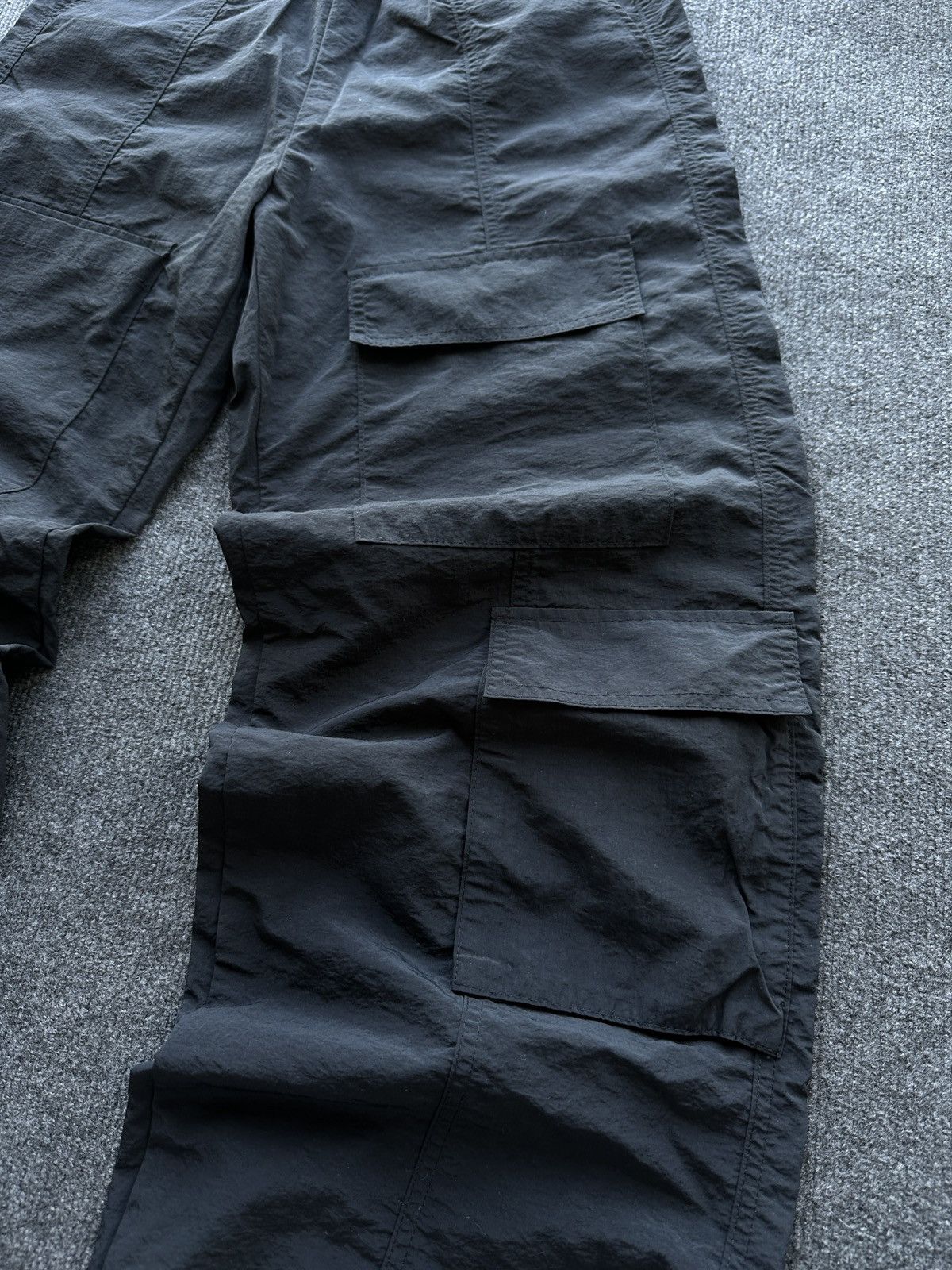 Other 🚨CARGO BAGGY MULTIPOCKET WOMEN PANTS RARE BLACK STRIPE Size 27" / US 4 / IT 40 - 3 Thumbnail