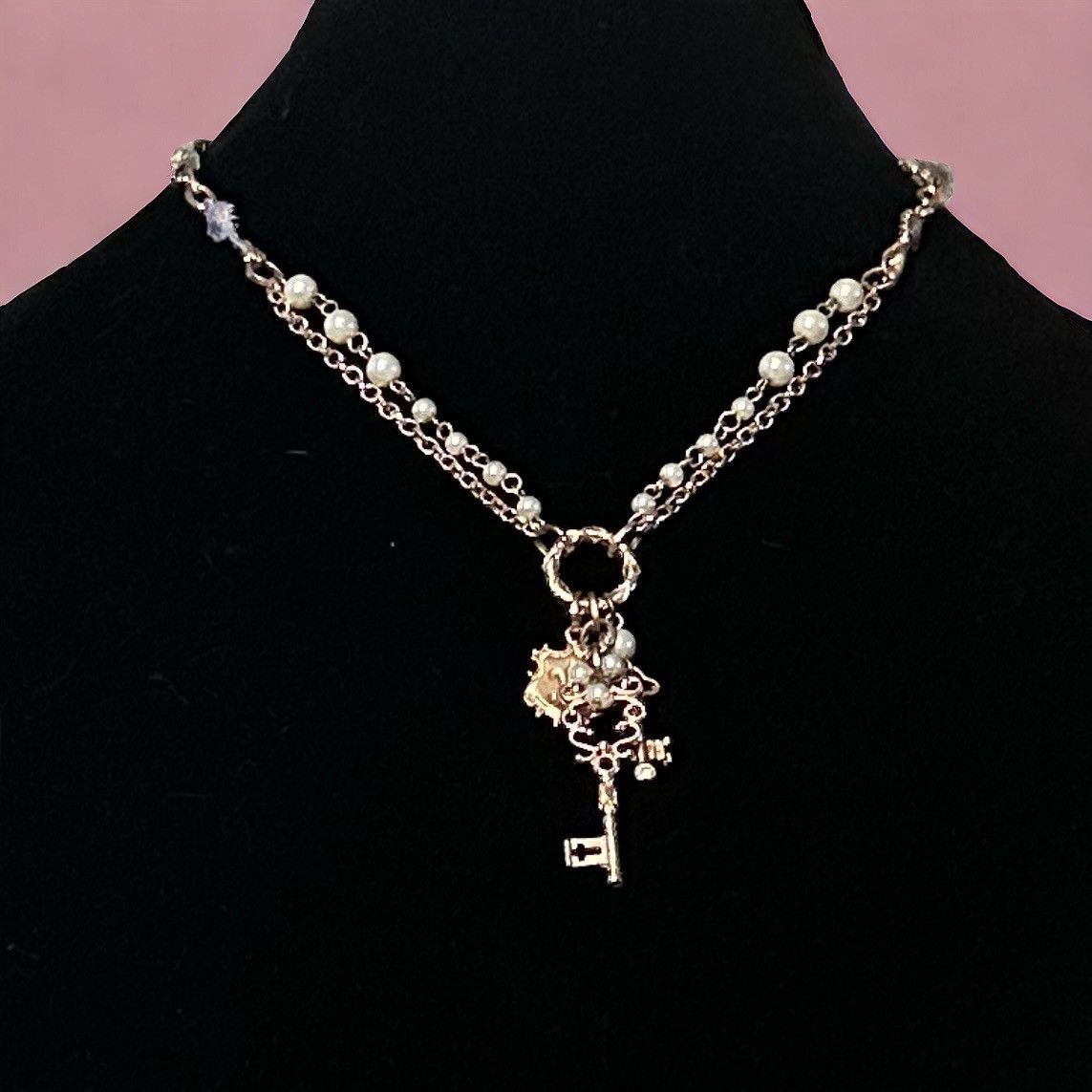 Other Rose gold bead chain charm pendant necklace Size ONE SIZE - 1 Thumbnail
