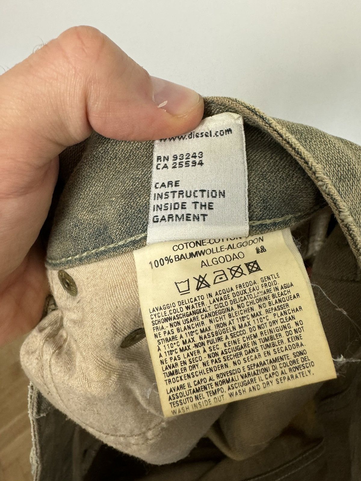 Diesel Diesel Vintage Y2k Avant Garde Washed Denim Pant Streetwear Size US 34 / EU 50 - 5 Thumbnail