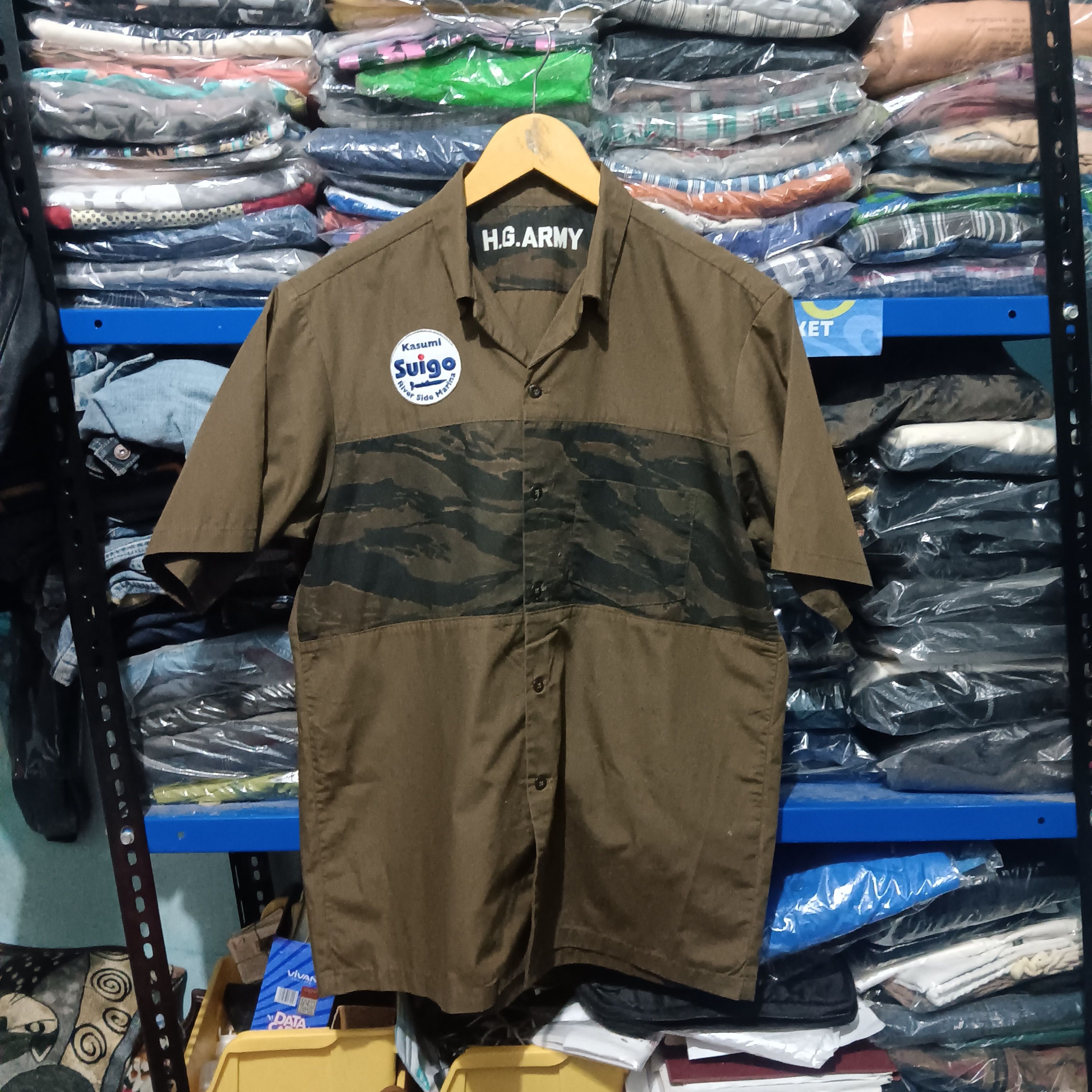Hysteric Glamour × Japanese Brand Hysteric Glamour Army model shirt button up Size US XL / EU 56 / 4 - 1 Thumbnail