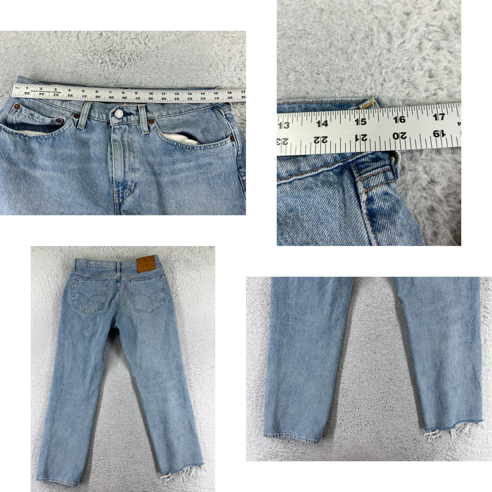 Levi's Levi's Jeans Blue Denim 541 30x27 Premium 31 Adult Regular Cotton 5-Pocket Distressed Stretch Vintage? N/A Size US 31 - 9 Thumbnail