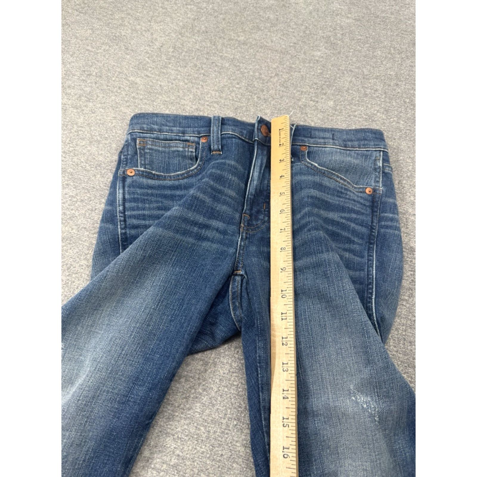 Madewell Madewell Jeans Women’s 27 Skinny 9” High Rise Blue Crop 28x24 Cropped Regular Inseam 24 Women’s Size 28 Black 28x25 Vintage Perfect Pre-owned Size 27" / US 4 / IT 40 - 3 Thumbnail