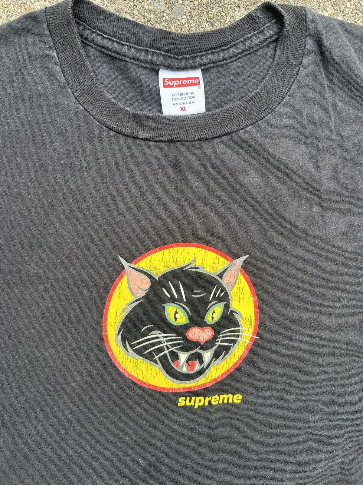 Supreme Supreme Black Cat Tee SS20 Black Size XL Size US XL / EU 56 / 4 - 2 Thumbnail