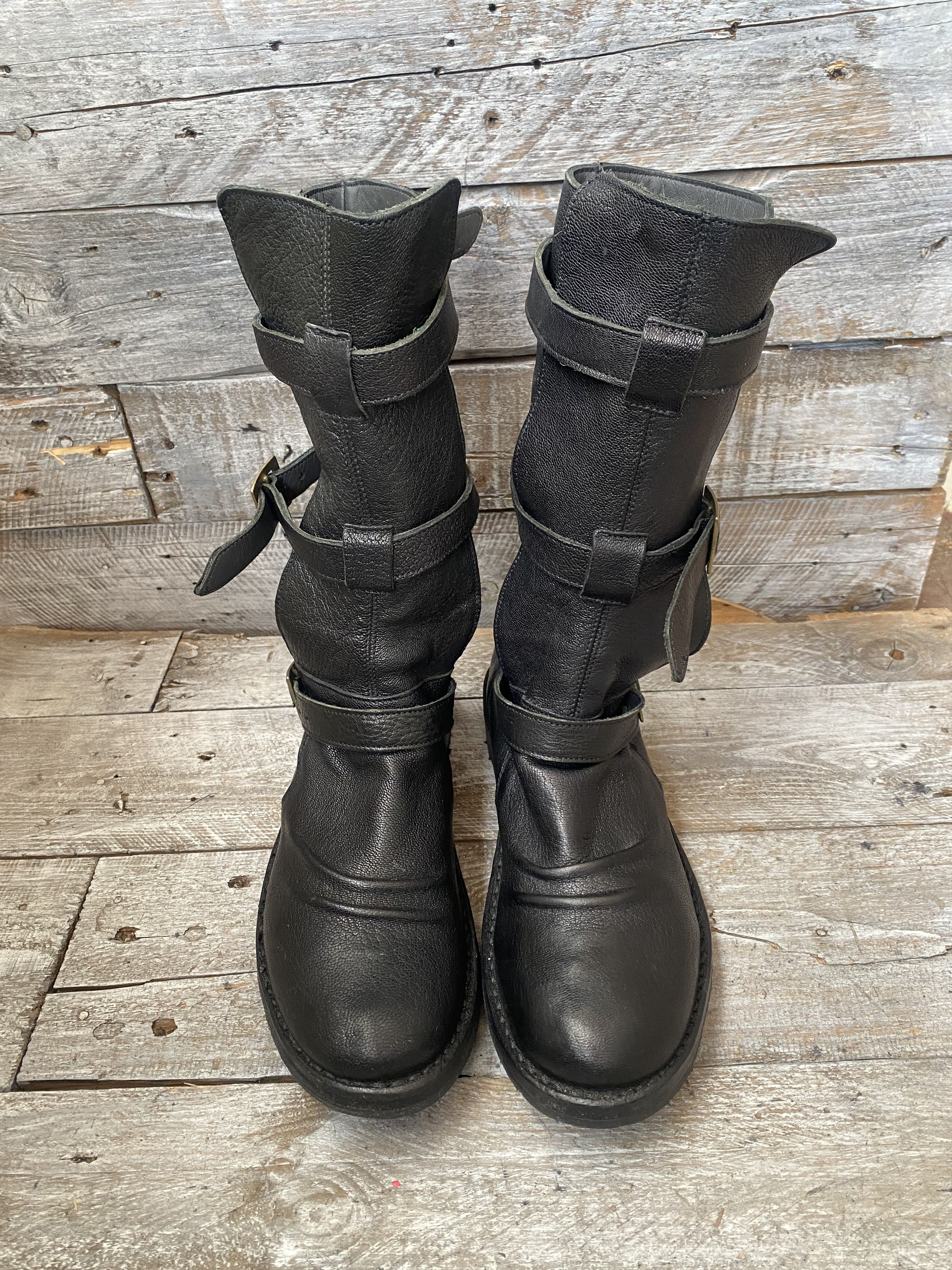 Fiorentini + Baker Fiorentini + baker distressed moto distressed boots sz39 Size US 8.5 / IT 38.5 - 3 Thumbnail