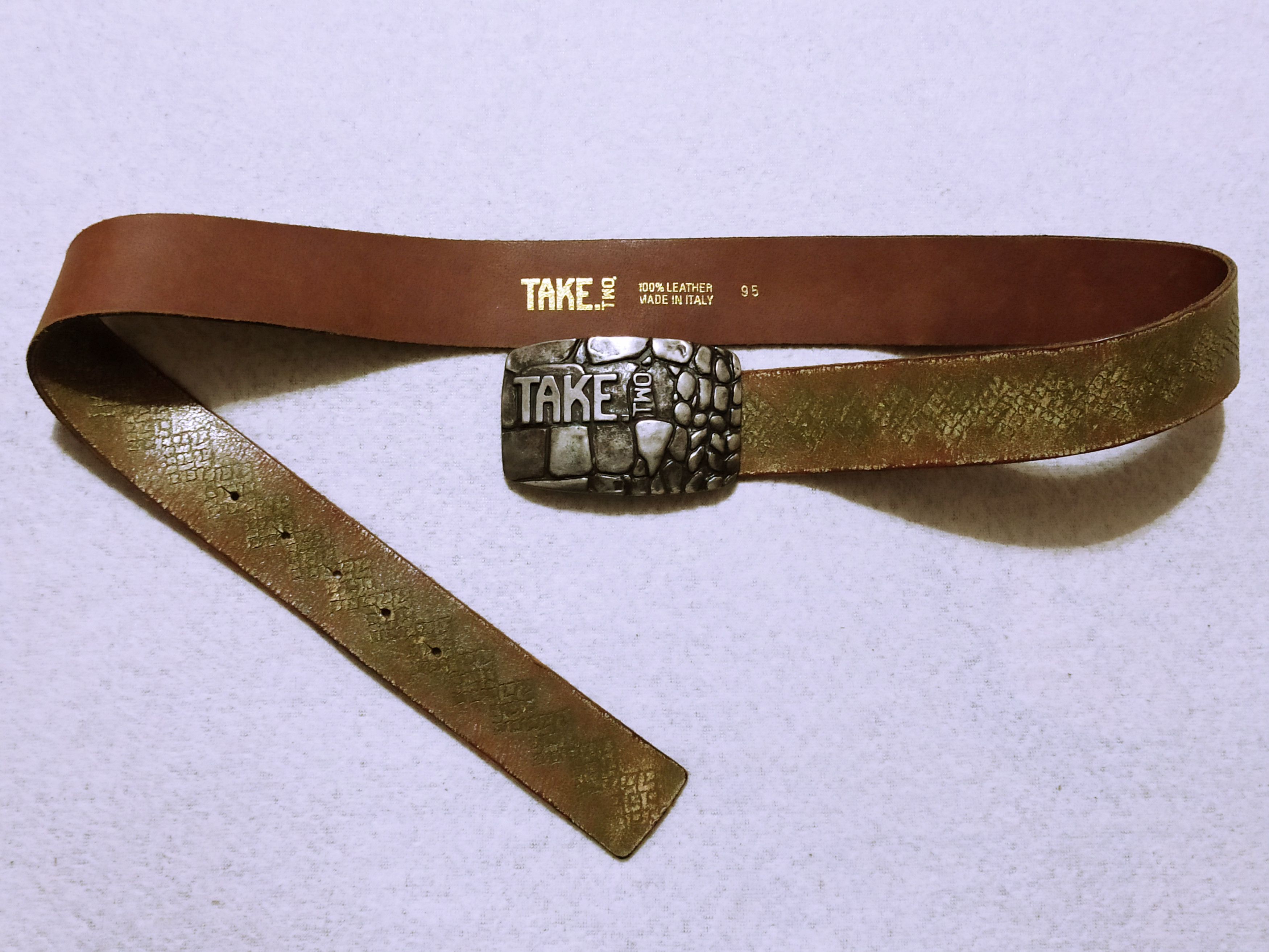 Vintage Take Two leather vintage belt Size ONE SIZE - 3 Thumbnail