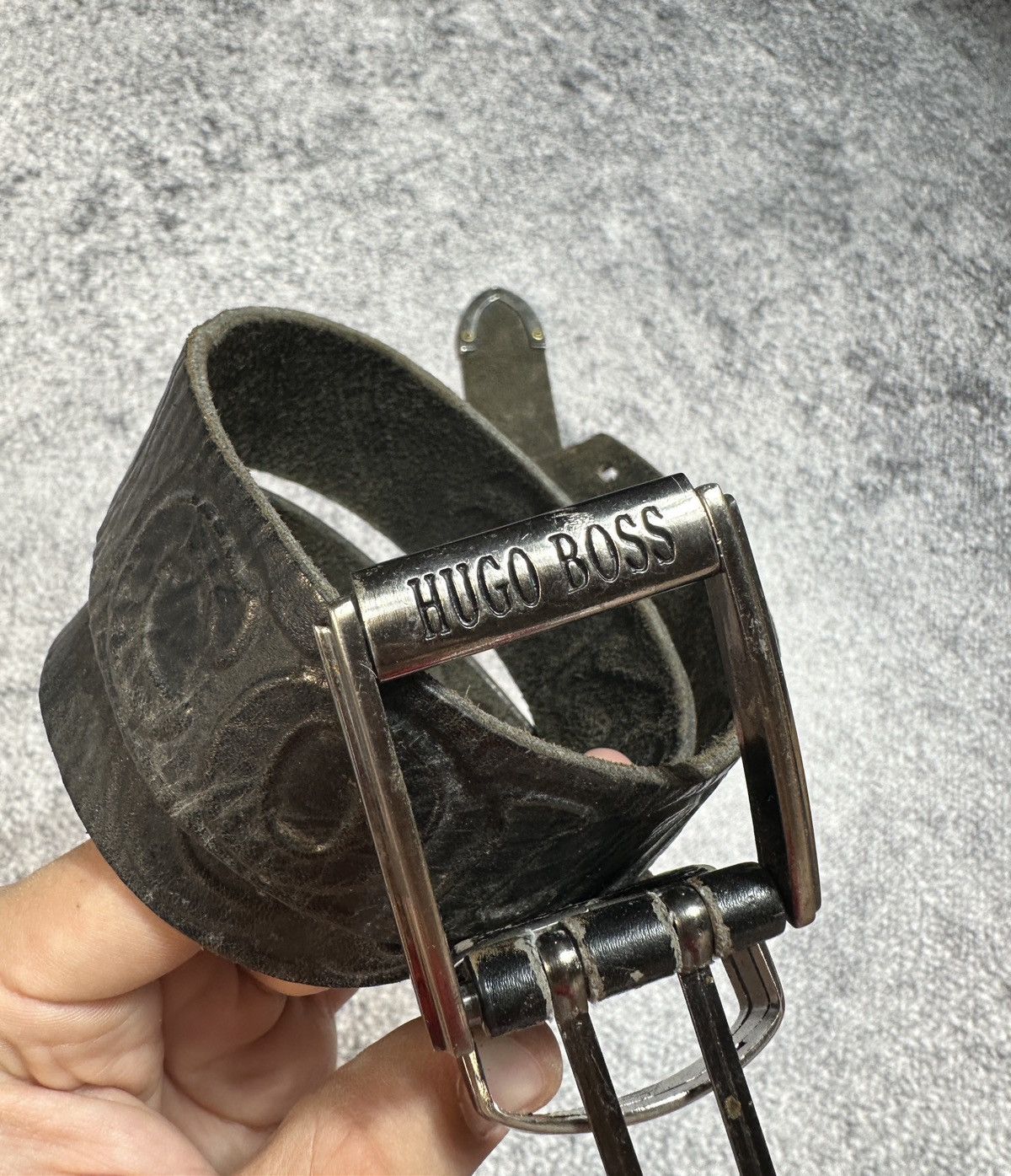 Hugo Boss Y2K Hugo Boss Logo Belts Leather Streetwear Rare USA Style Size ONE SIZE - 3 Thumbnail