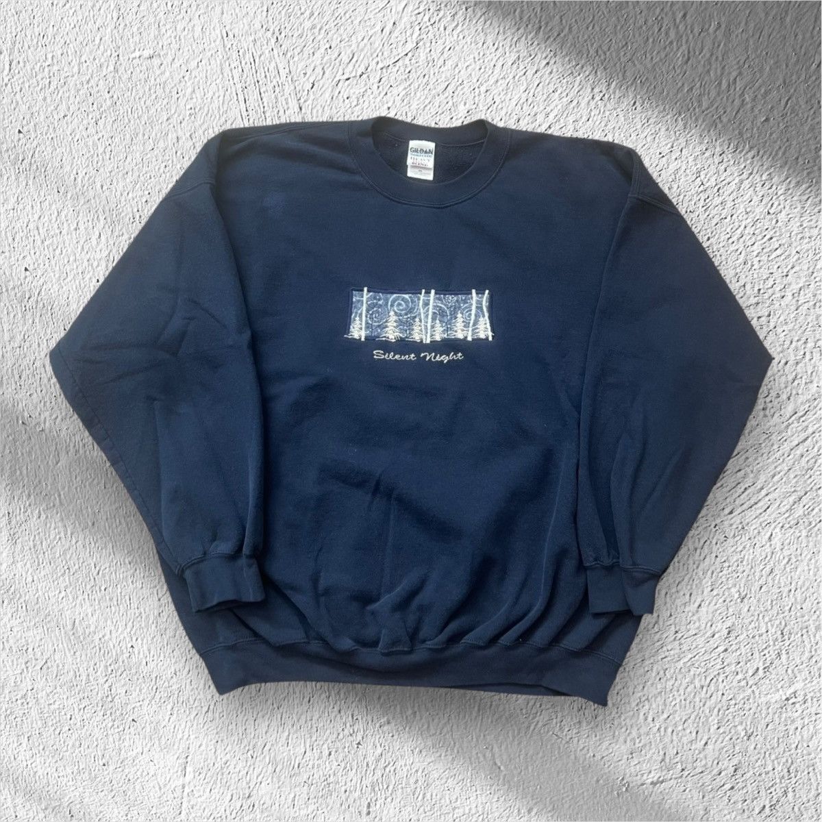 Vintage Vintage 90s Silent Night Christmas Trees Crewneck – 2XL Size US XXL / EU 58 / 5 - 1 Thumbnail