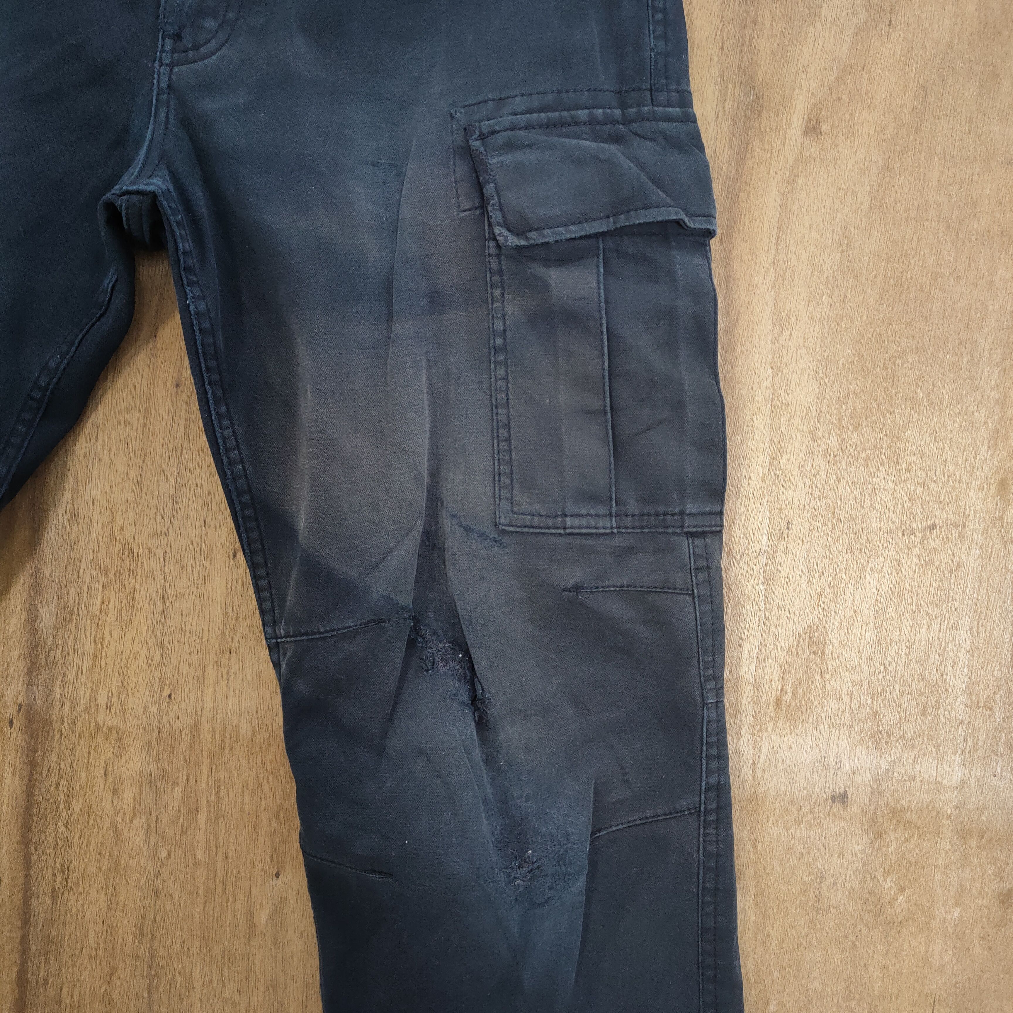 Japanese Brand VINTAGE JAPANESE BRAND DARK BLUE RUSTY CARGO PANTS Size US 32 / EU 48 - 4 Thumbnail