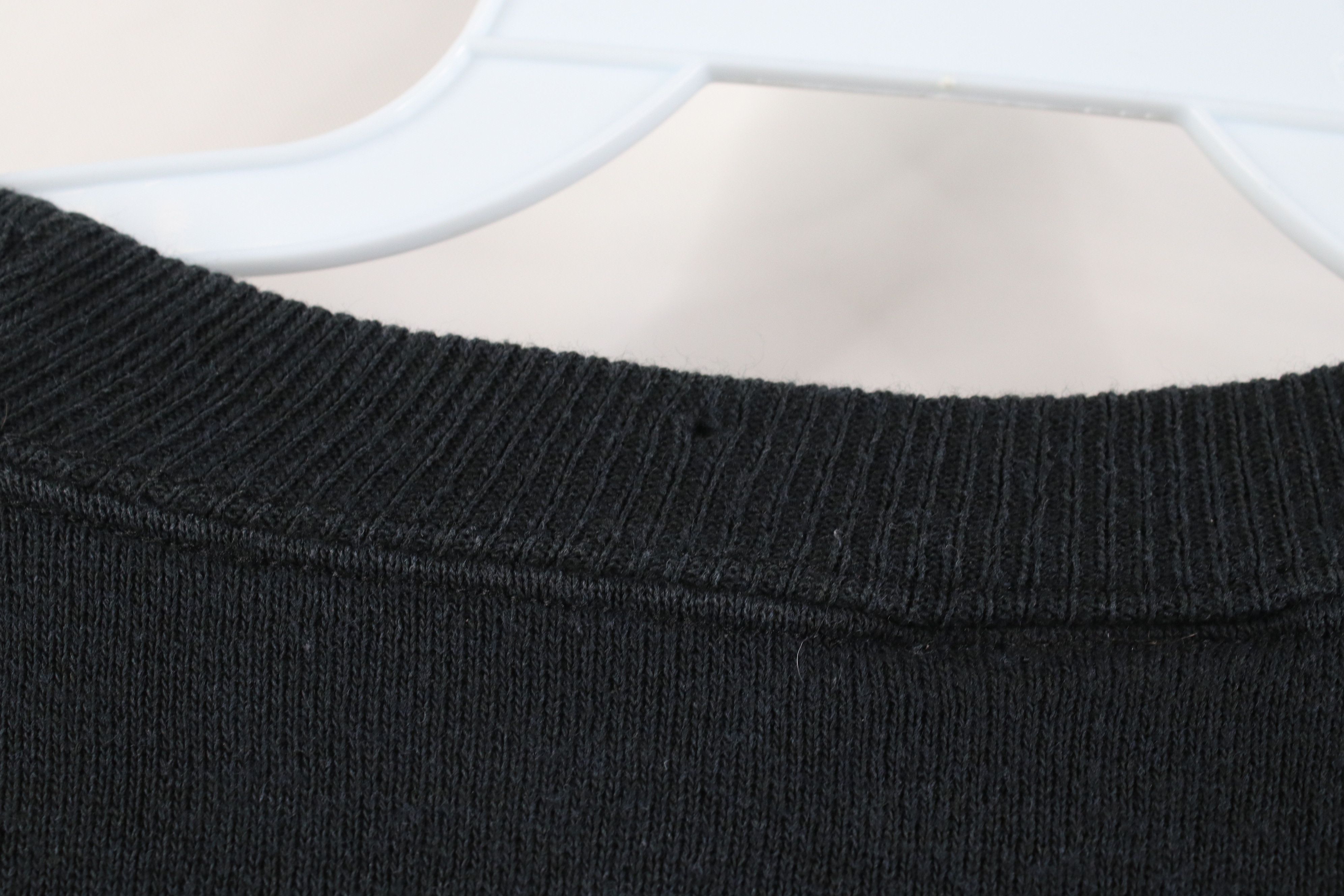 Vintage Vintage 90s Streetwear Faded Blank Crewneck Sweatshirt Black Size XL / US 12-14 / IT 48-50 - 7 Thumbnail