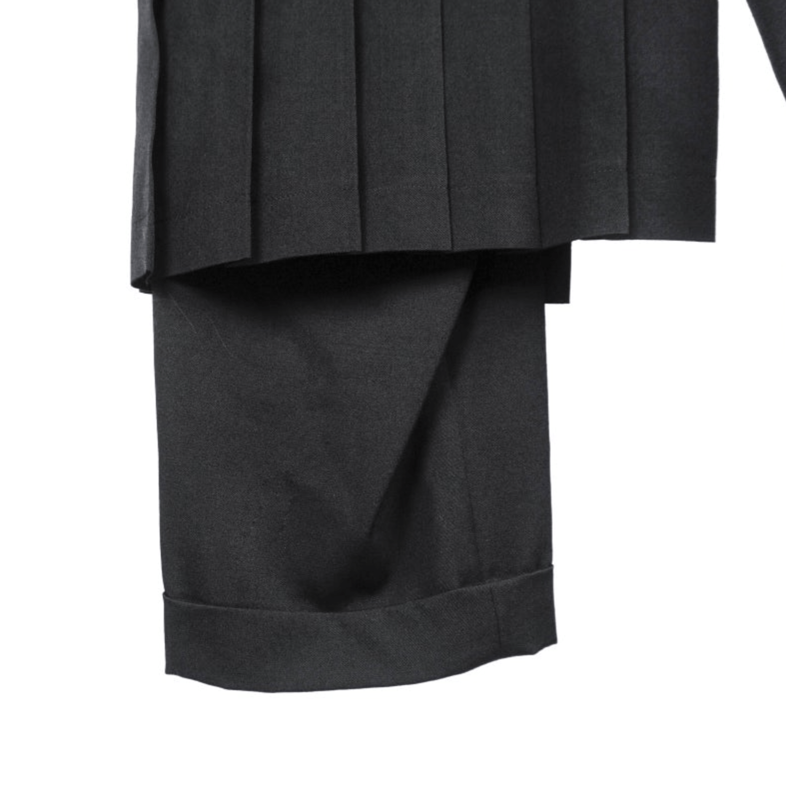Yohji Yamamoto Yohji Yamamoto Pour Homme - Wool Left Pleats Mackin Pants Size US 32 / EU 48 - 6 Thumbnail