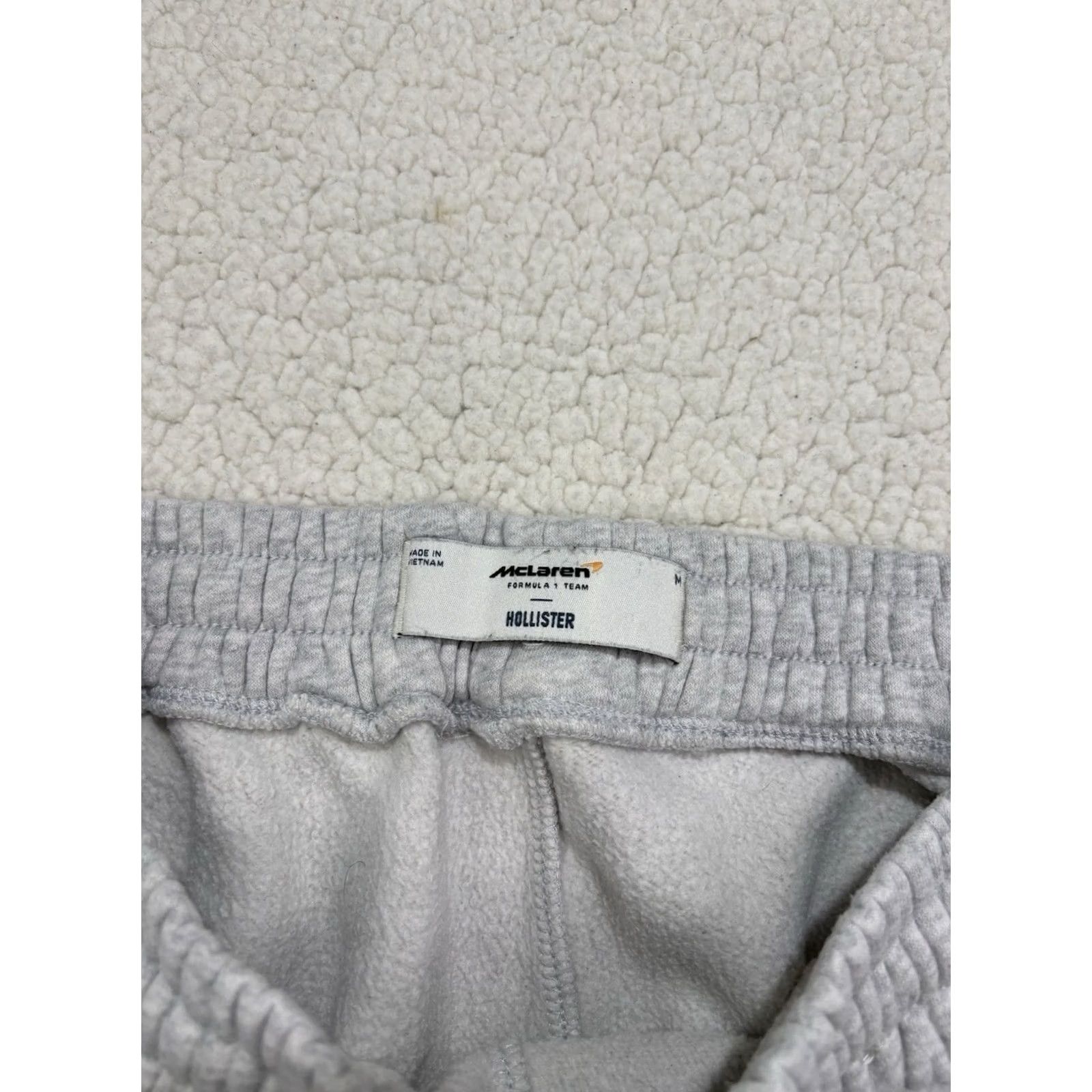 Vintage Mclaren Sweatpants Adult Medium Grey Fleece Tapered Jogger Size US 31 - 3 Thumbnail