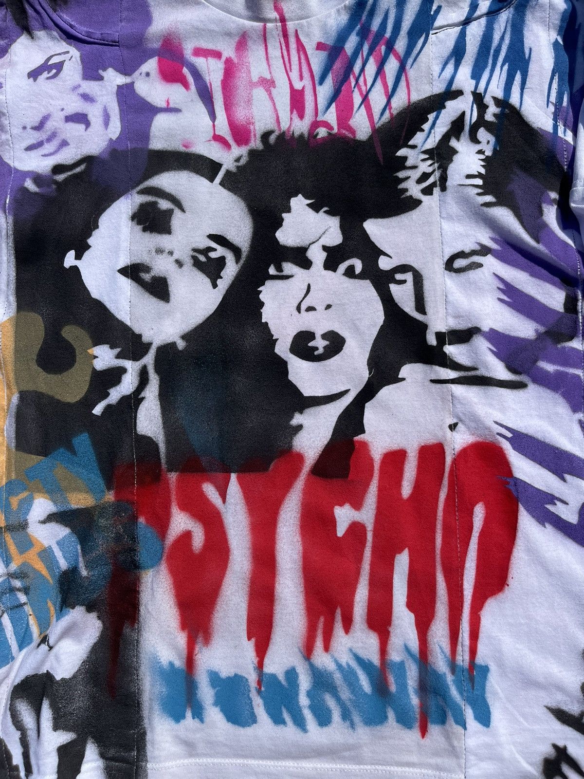 Vintage Vintage Custom Longsleeve Psycho Rave y2k asymetric demon Size US L / EU 52-54 / 3 - 5 Thumbnail