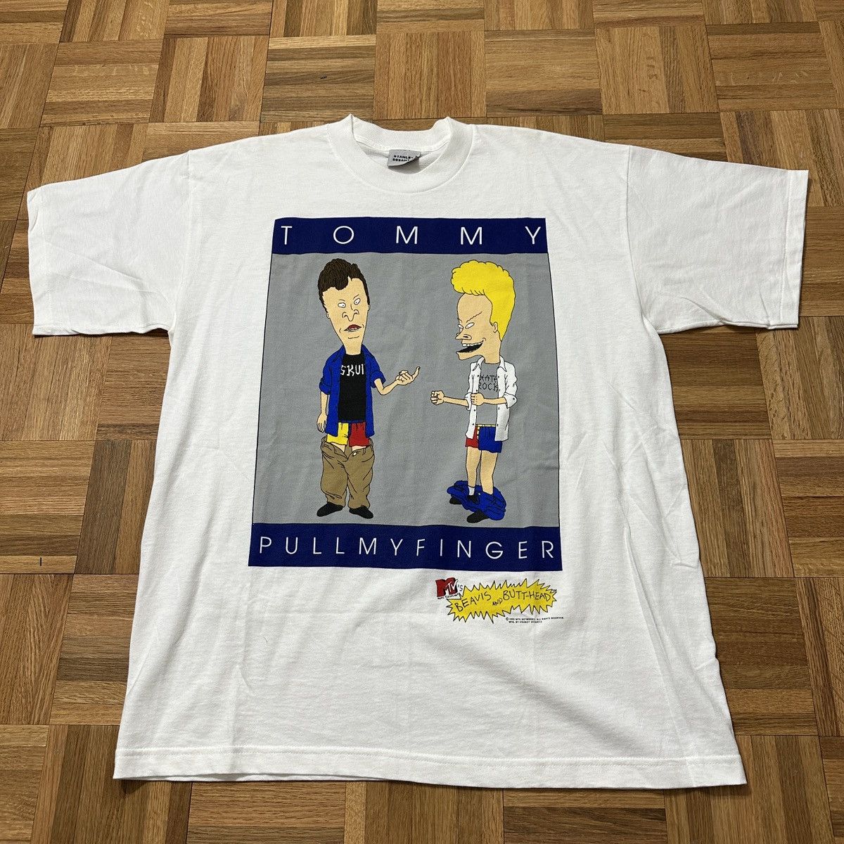 Mtv Vintage Beavis and Butt Head Tommy Pull My Finger tee Size US XL / EU 56 / 4 - 1 Thumbnail
